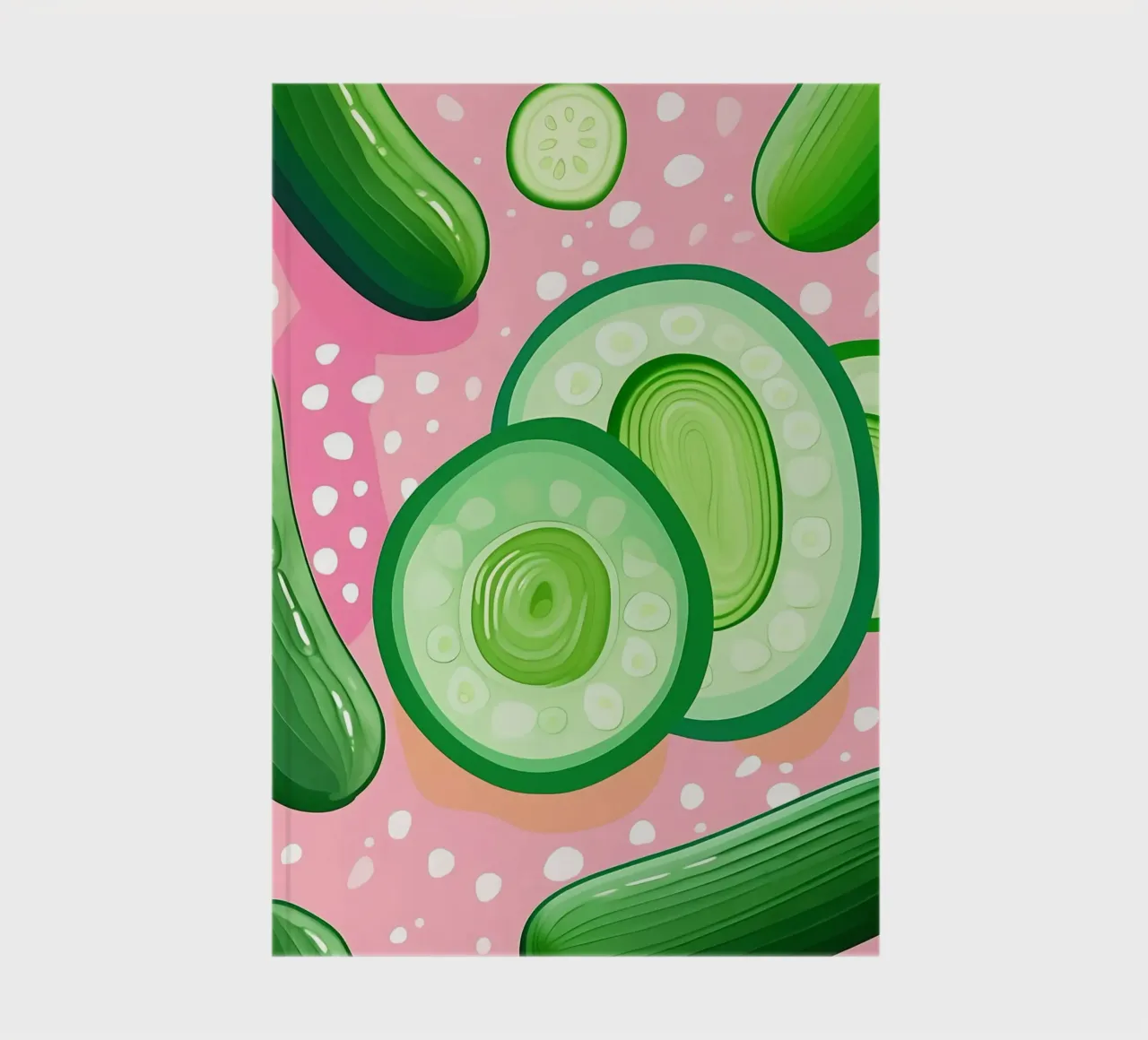 Gurke_Style_A_4 Notizbuch von Pink- und LoveArt by LK