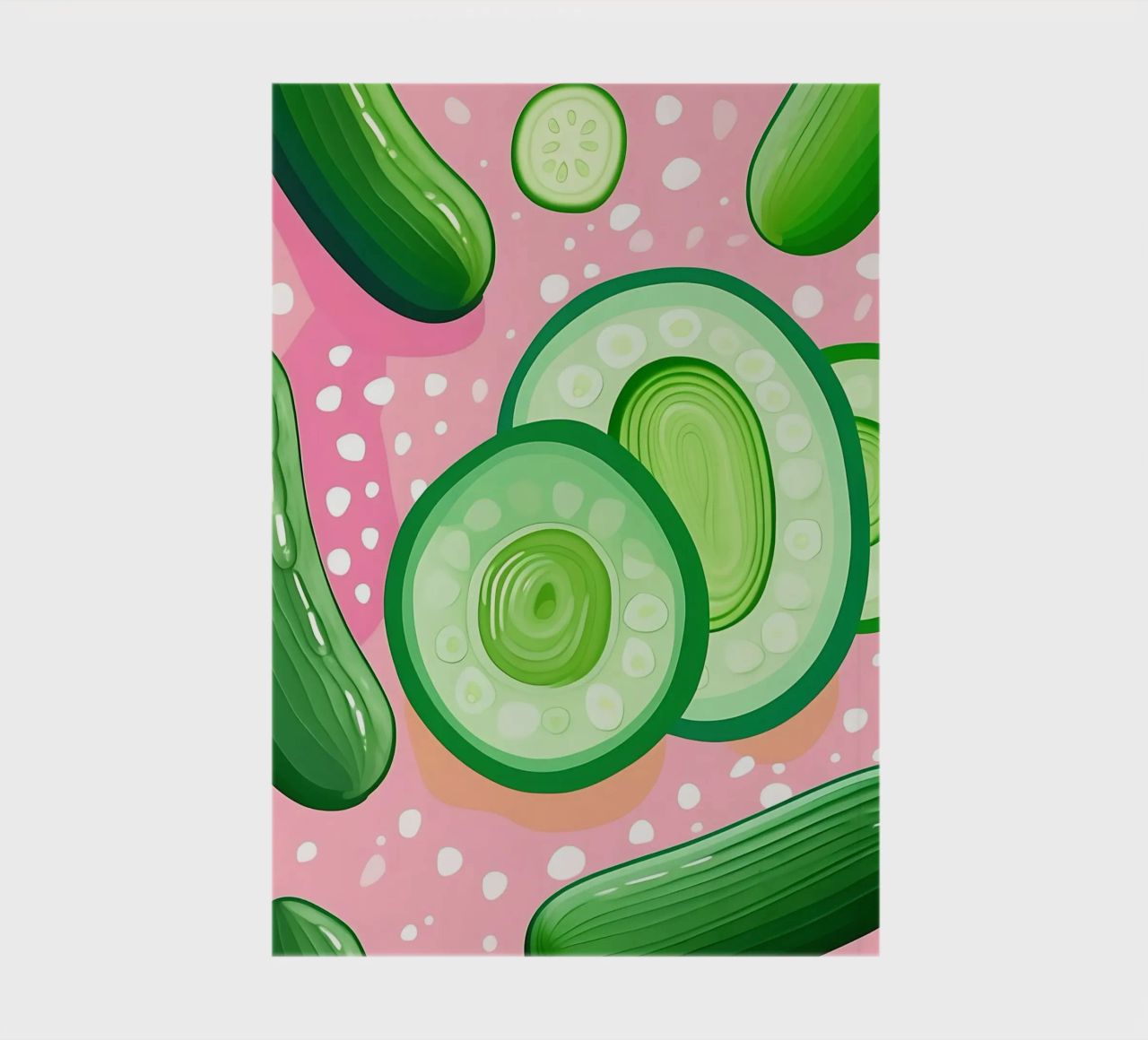 Cucumber_Style_A_4 notebook by Pink- und LoveArt by LK