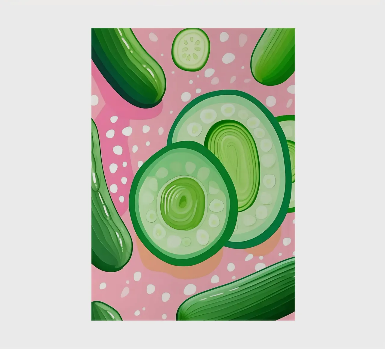 Gurke_Style_A_4 Notizbuch von Pink- und LoveArt by LK