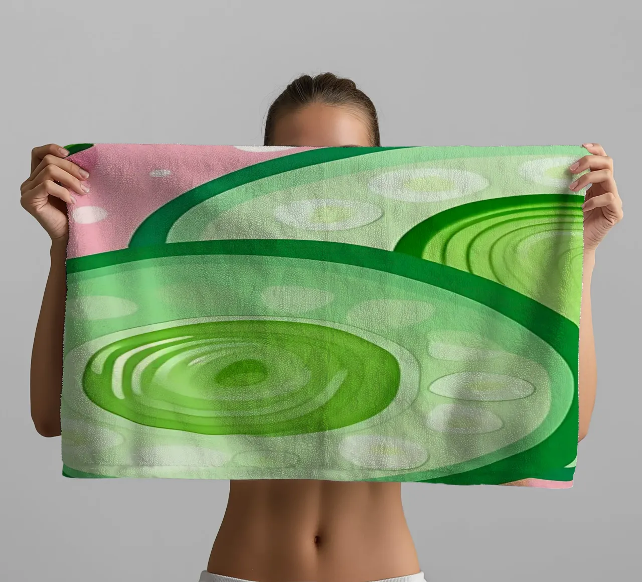 Cucumber_Style_A_4 towel by Pink- und LoveArt by LK