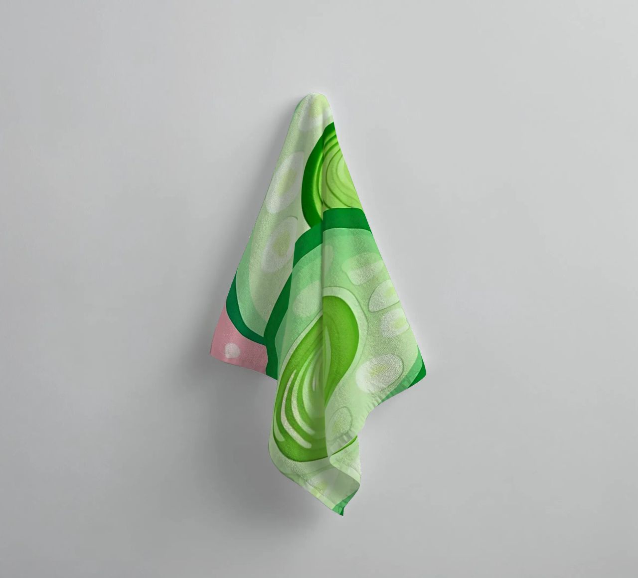 Cucumber_Style_A_4 towel by Pink- und LoveArt by LK