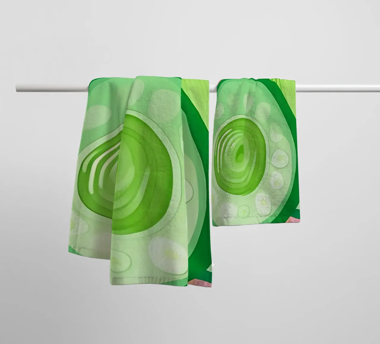 Cucumber_Style_A_4 towel by Pink- und LoveArt by LK