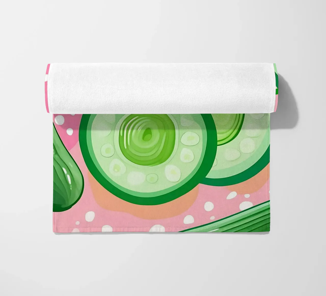 Gurke_Style_A_4 Strandtuch von Pink- und LoveArt by LK