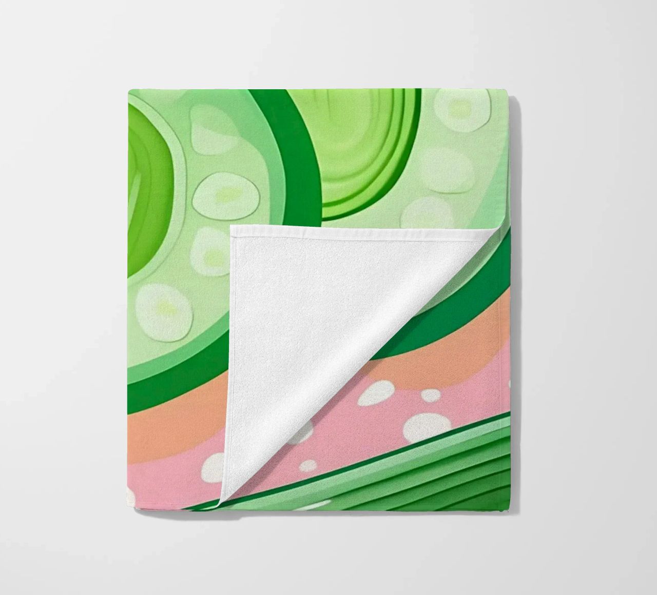 Cucumber_Style_A_4 beach towel by Pink- und LoveArt by LK