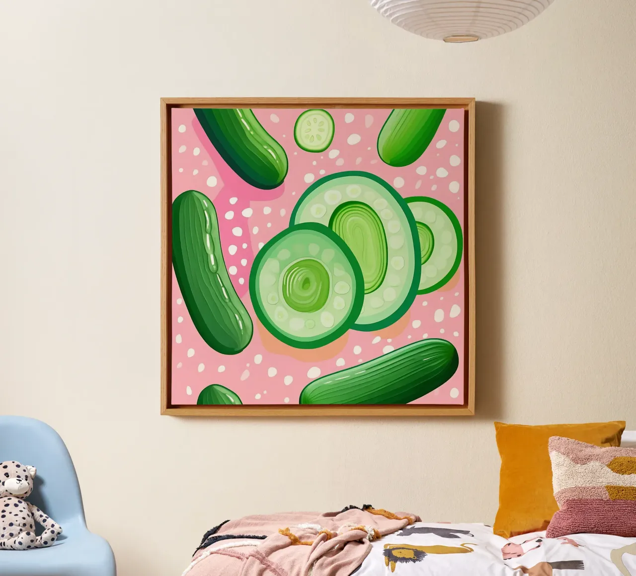 Cucumber_Style_A_4 canvas by Pink- und LoveArt by LK