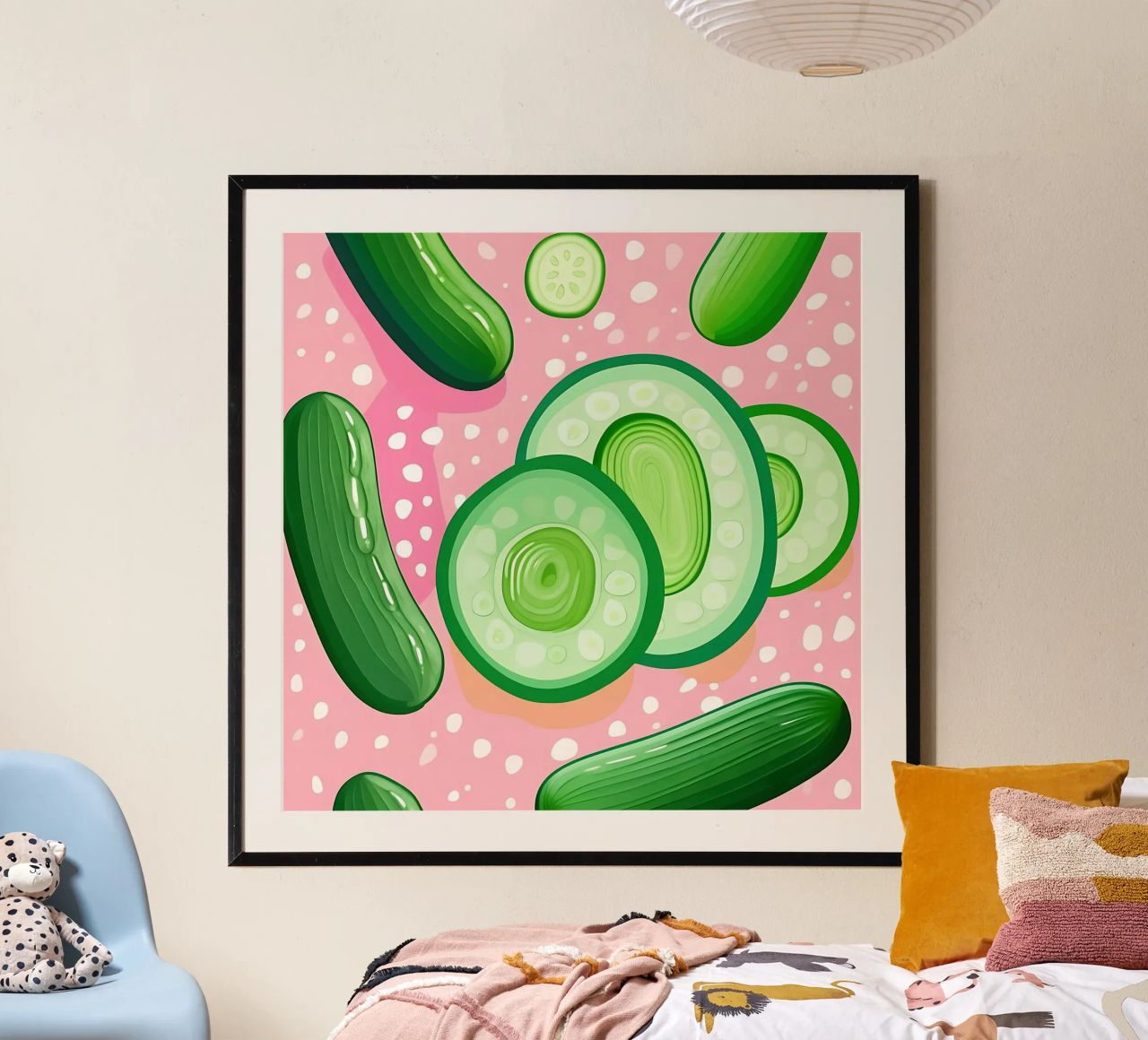 Cucumber_Style_A_4 poster by Pink- und LoveArt by LK