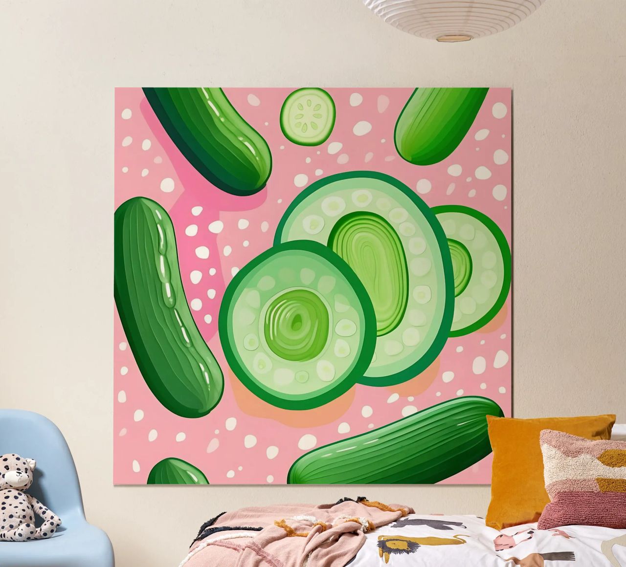 Cucumber_Style_A_4 poster by Pink- und LoveArt by LK
