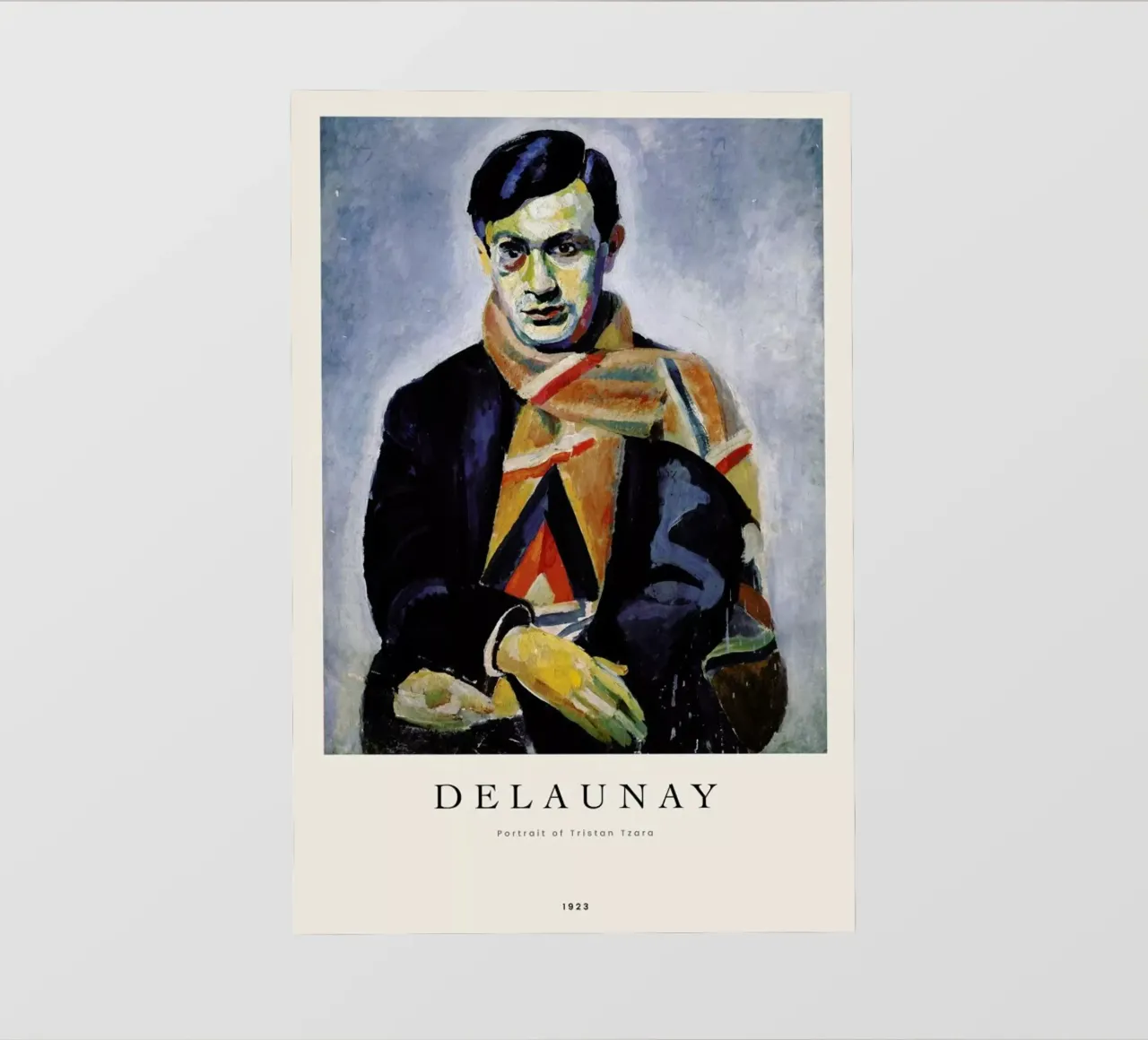Delaunay - Portrait of Tristan Tzara pellicola backlit da ARTOTHEK