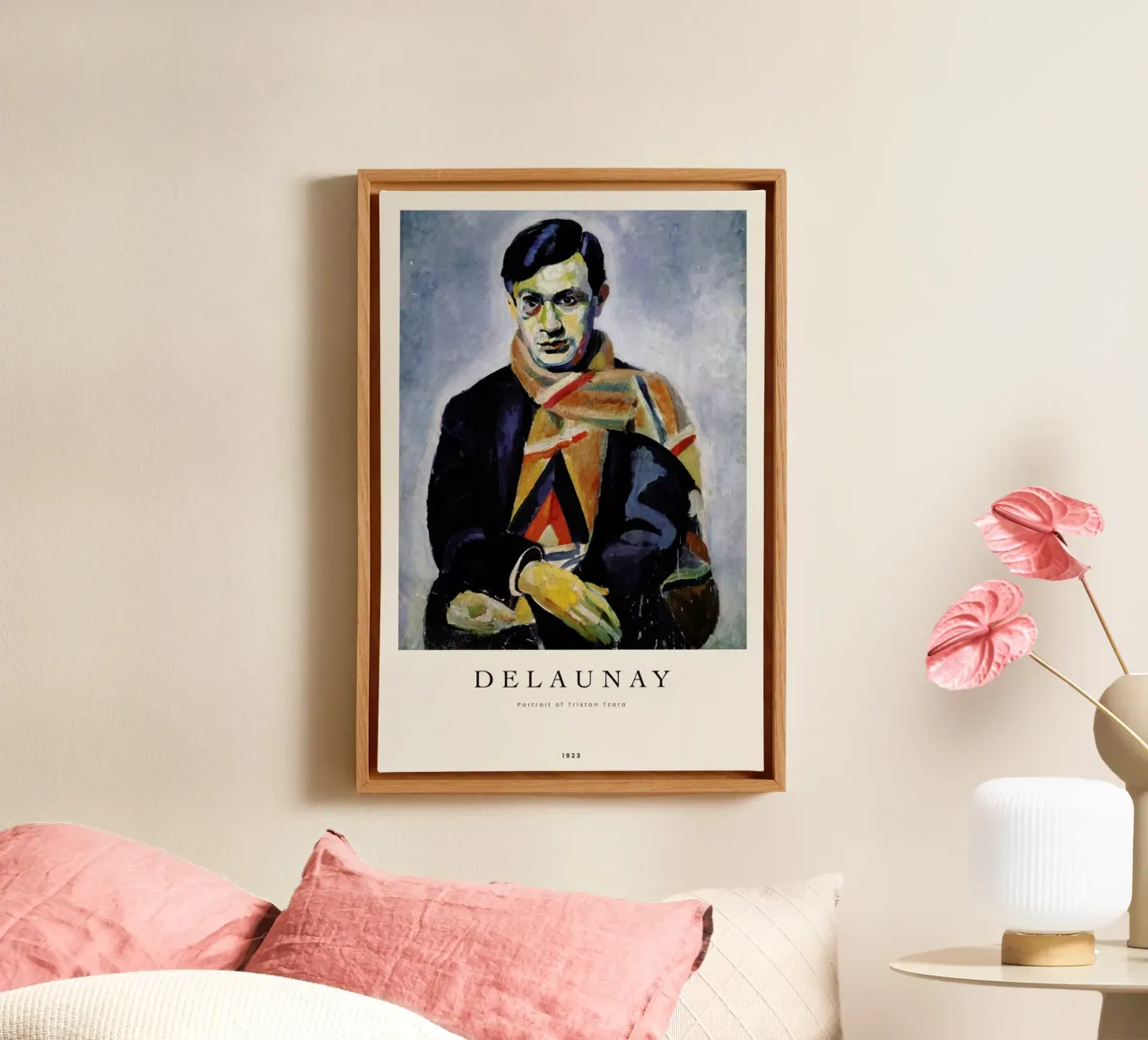 Delaunay - Portrait of Tristan Tzara canvas by ARTOTHEK
