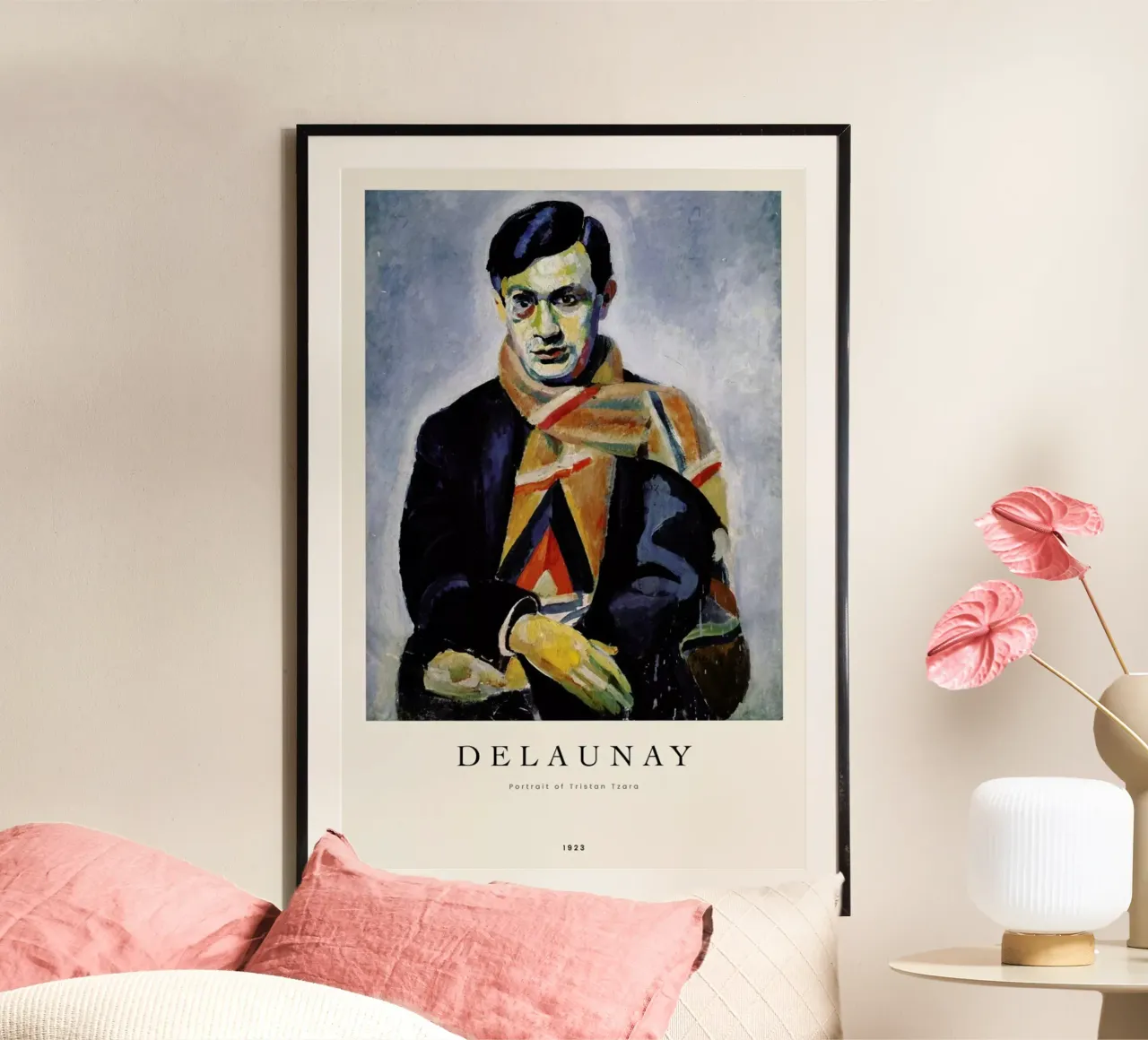Delaunay - Portrait of Tristan Tzara carta hahnemühle da ARTOTHEK