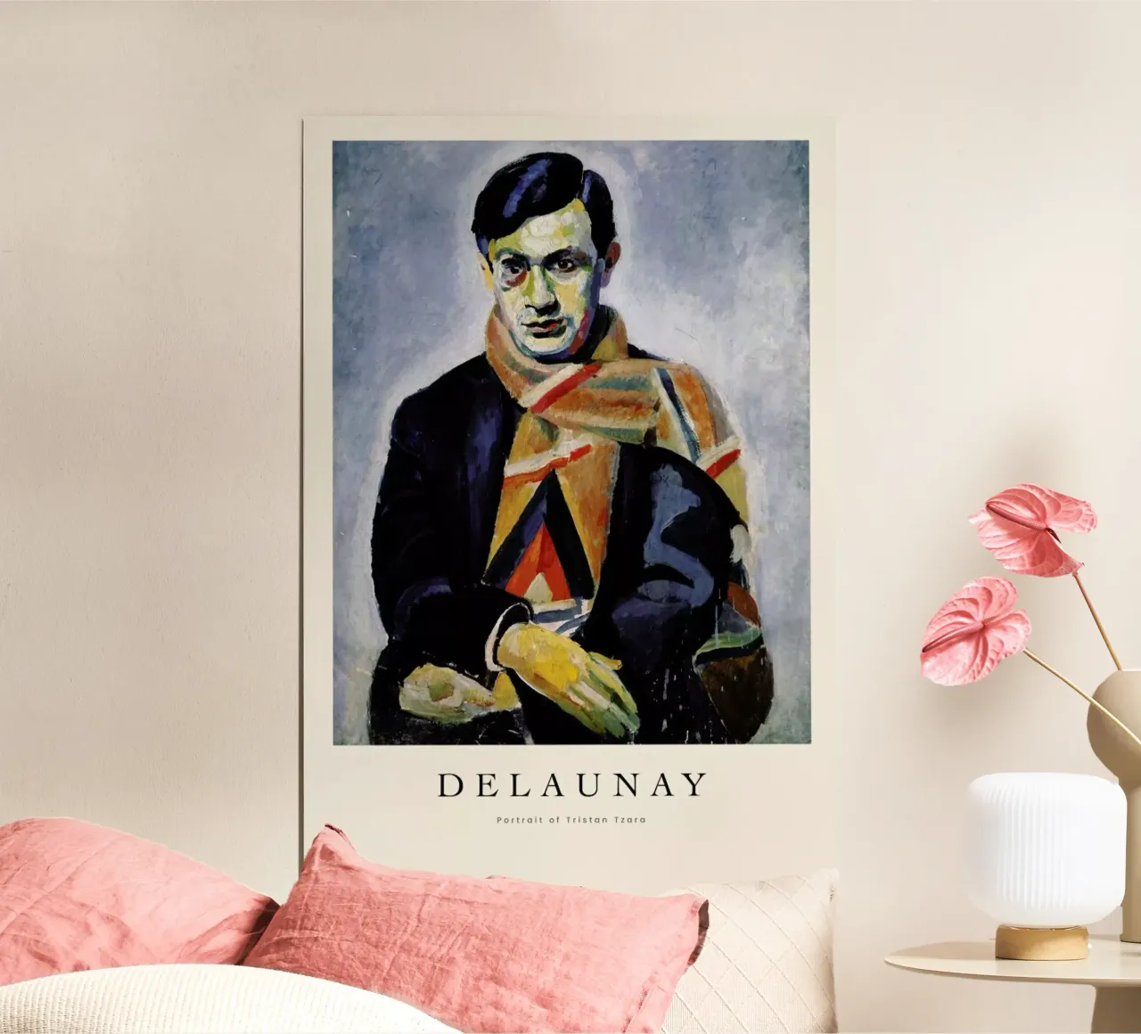 Delaunay - Portrait of Tristan Tzara carta hahnemühle da ARTOTHEK