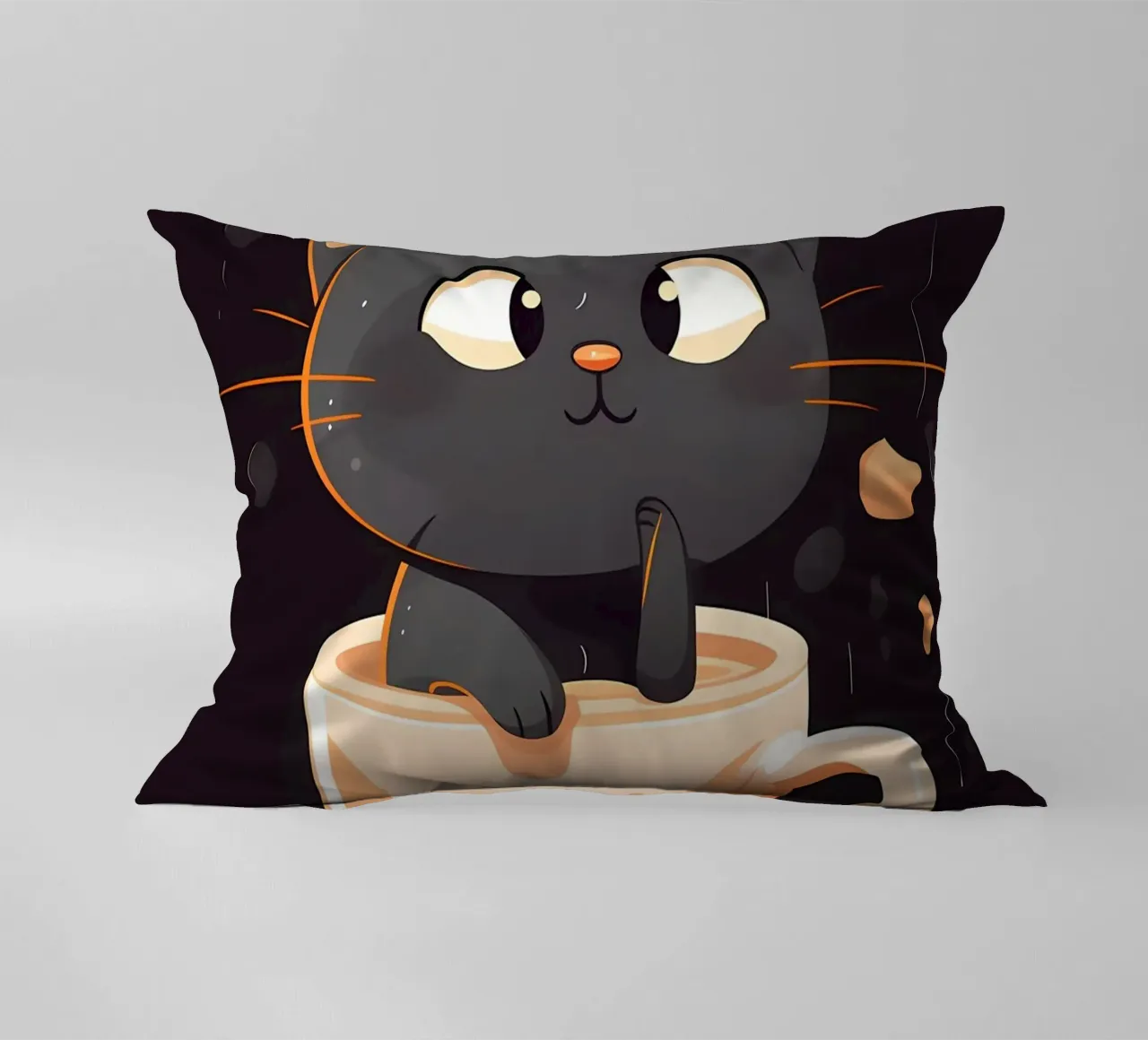 Hete chocoCAT kussen van Bartosz Powalka