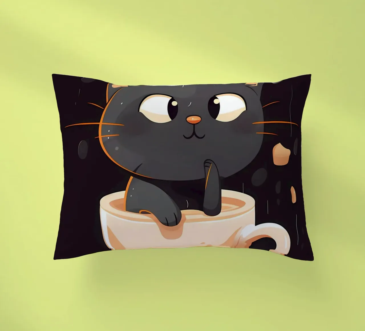 Hete chocoCAT kussen van Bartosz Powalka