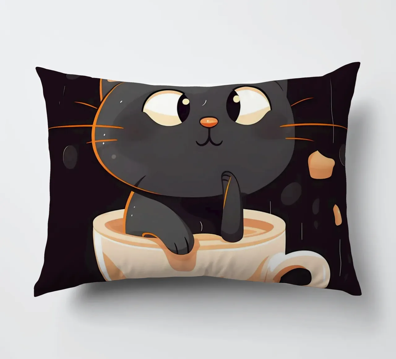 Hete chocoCAT kussen van Bartosz Powalka