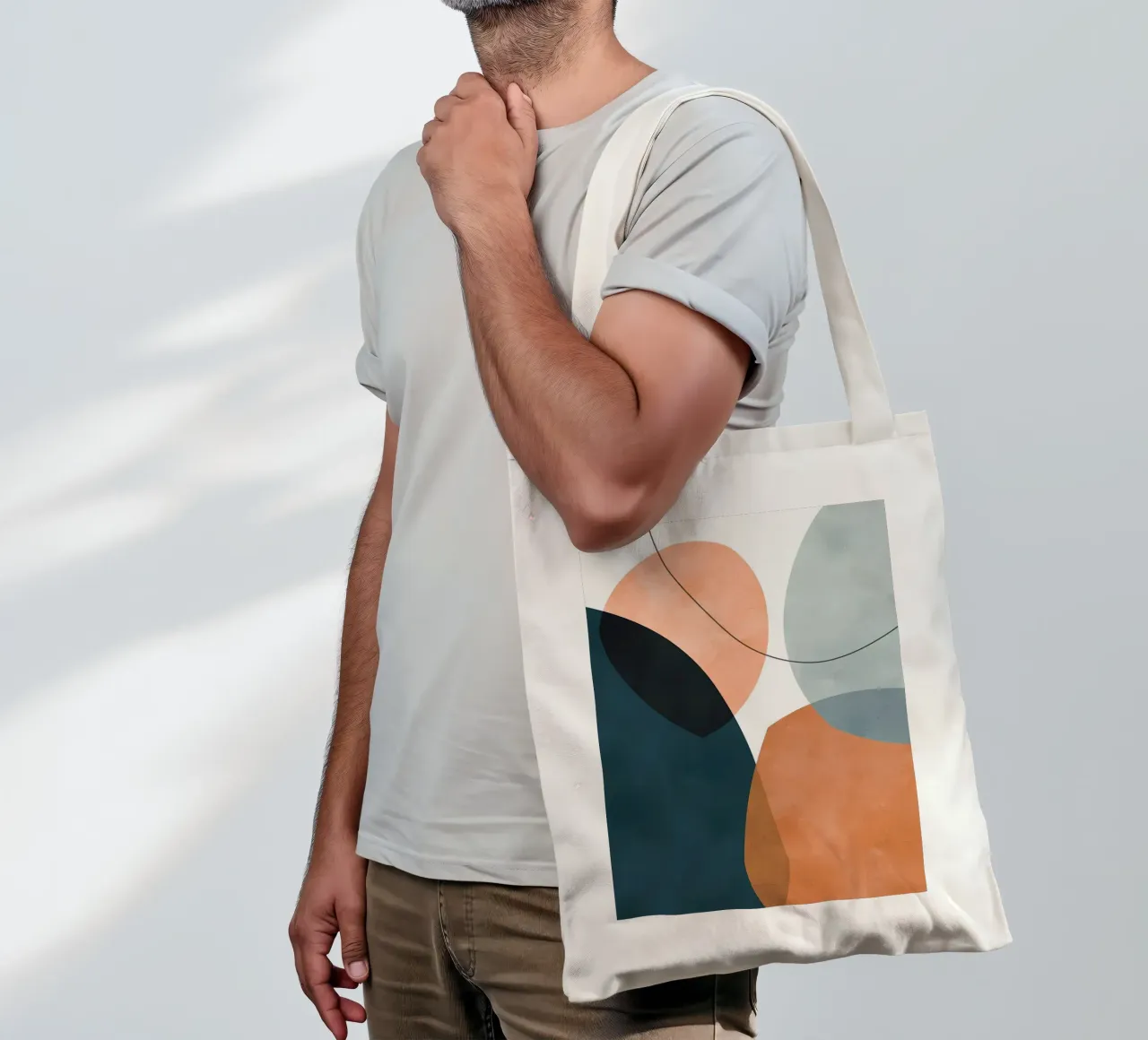 Forme espressive 1 borsa in juta da Aiden Garcia