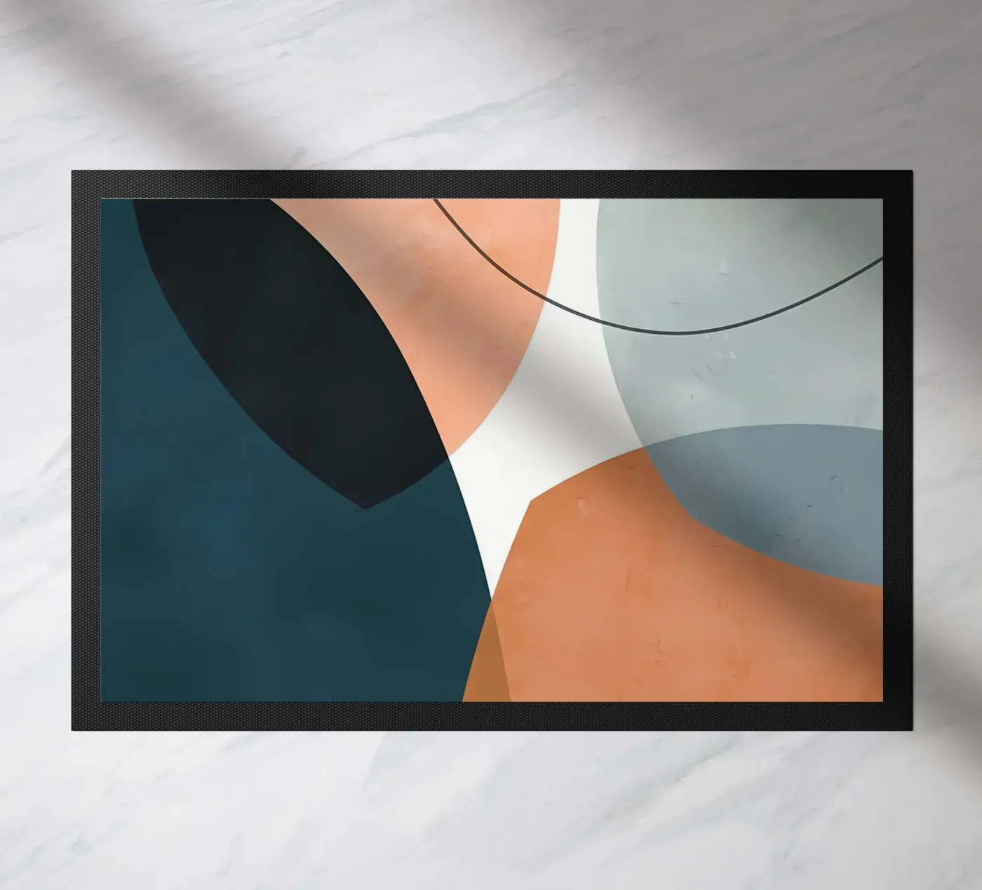 Expressive forms 1 doormat by Aiden Garcia