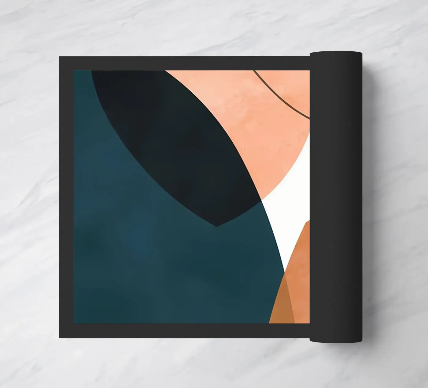 Expressive forms 1 doormat by Aiden Garcia