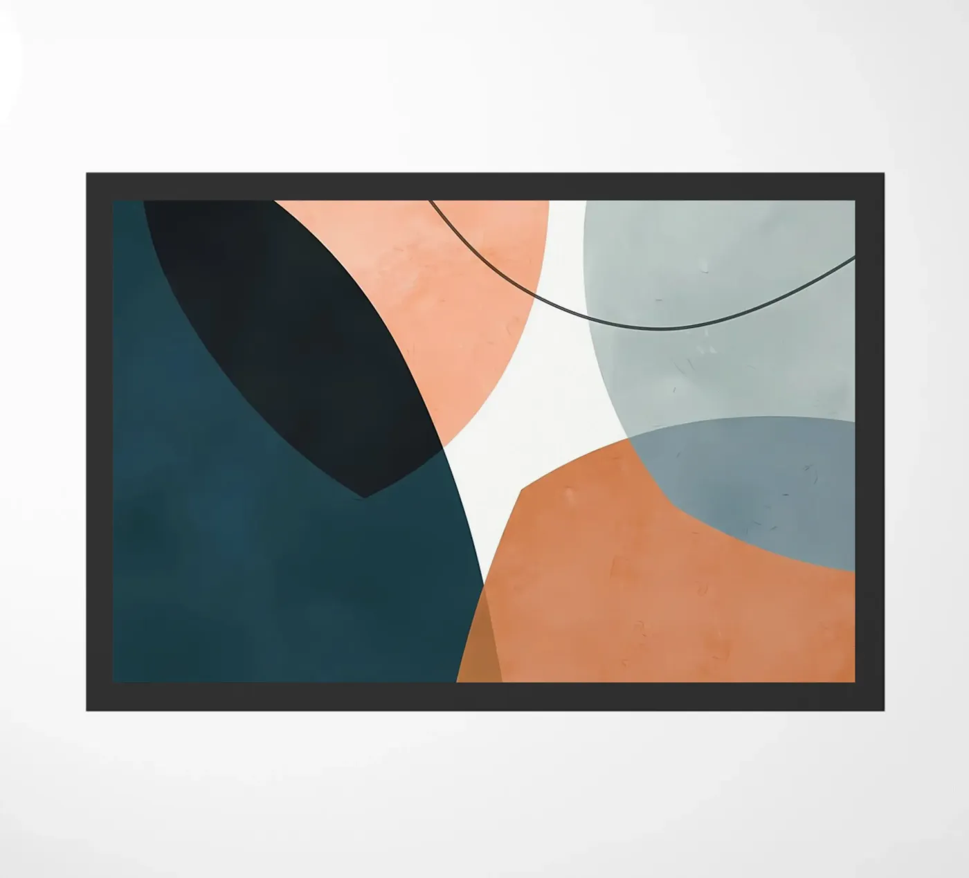 Expressive forms 1 doormat by Aiden Garcia