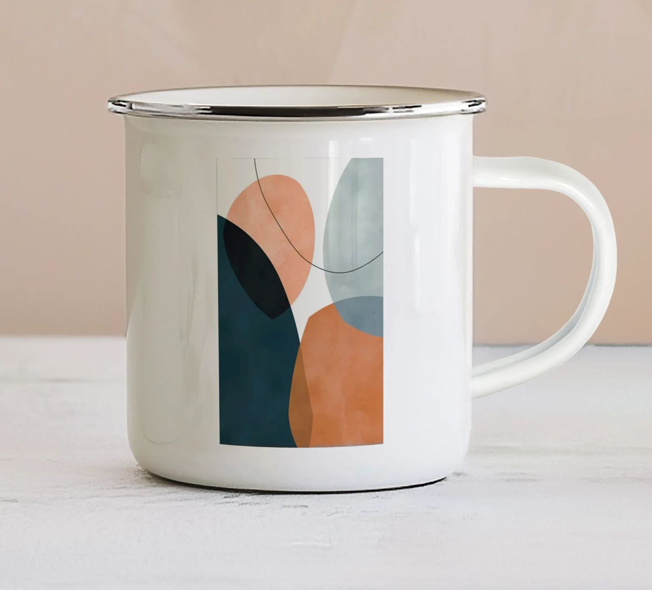 Expressieve vormen 1 emaille mok van Aiden Garcia