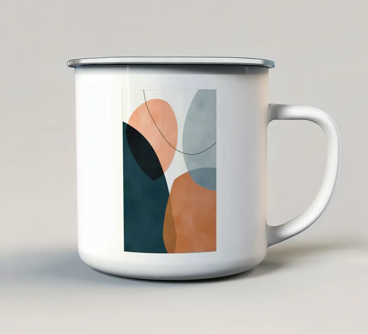 Formes d'expression 1 mug en émail de Aiden Garcia