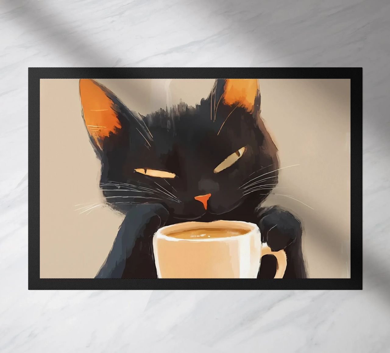 Gatto con caffè zerbino da Bartosz Powalka