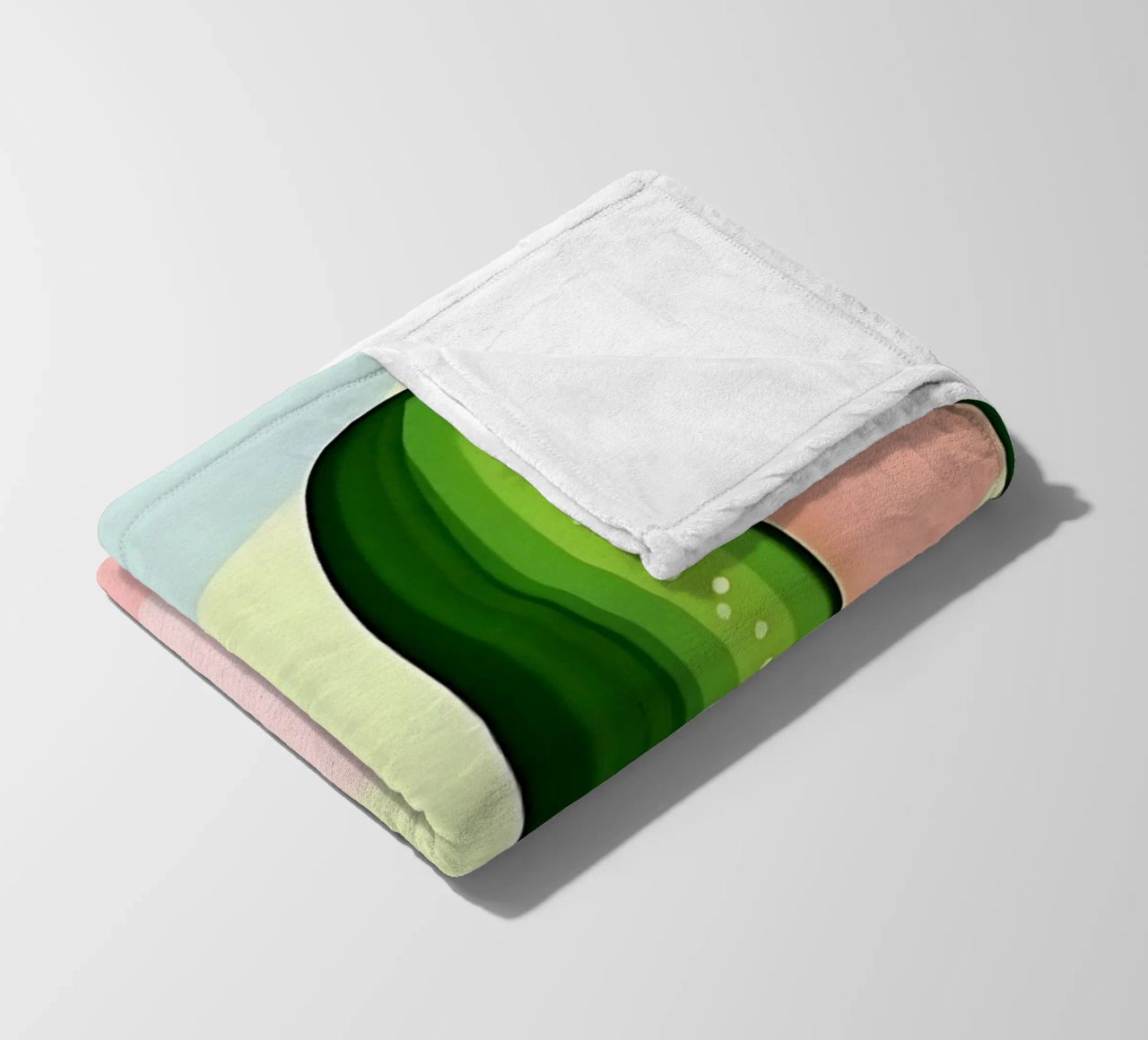 Cucumber_Style_A_5 fleece blanket by Pink- und LoveArt by LK
