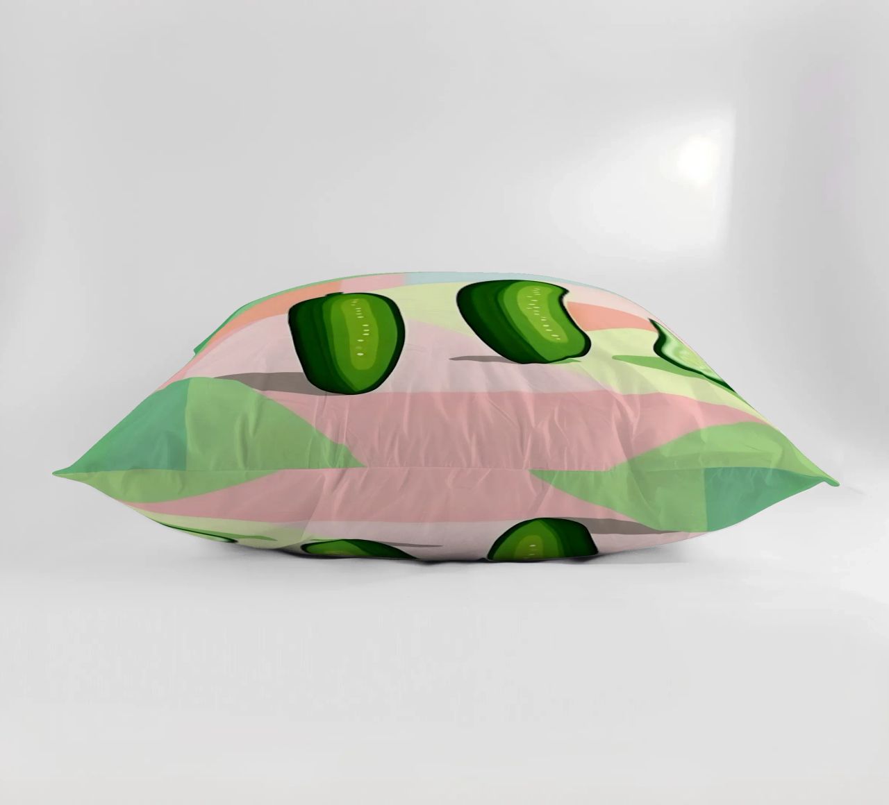 Cucumber_Style_A_5 decorative cushion by Pink- und LoveArt by LK