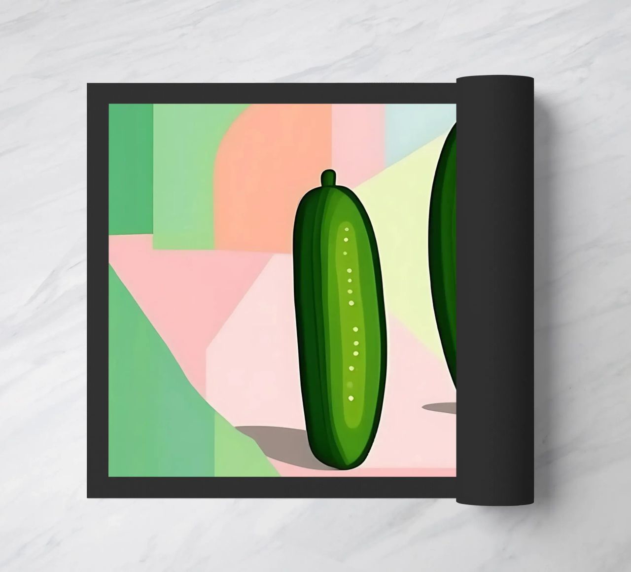 Cucumber_Style_A_5 doormat by Pink- und LoveArt by LK