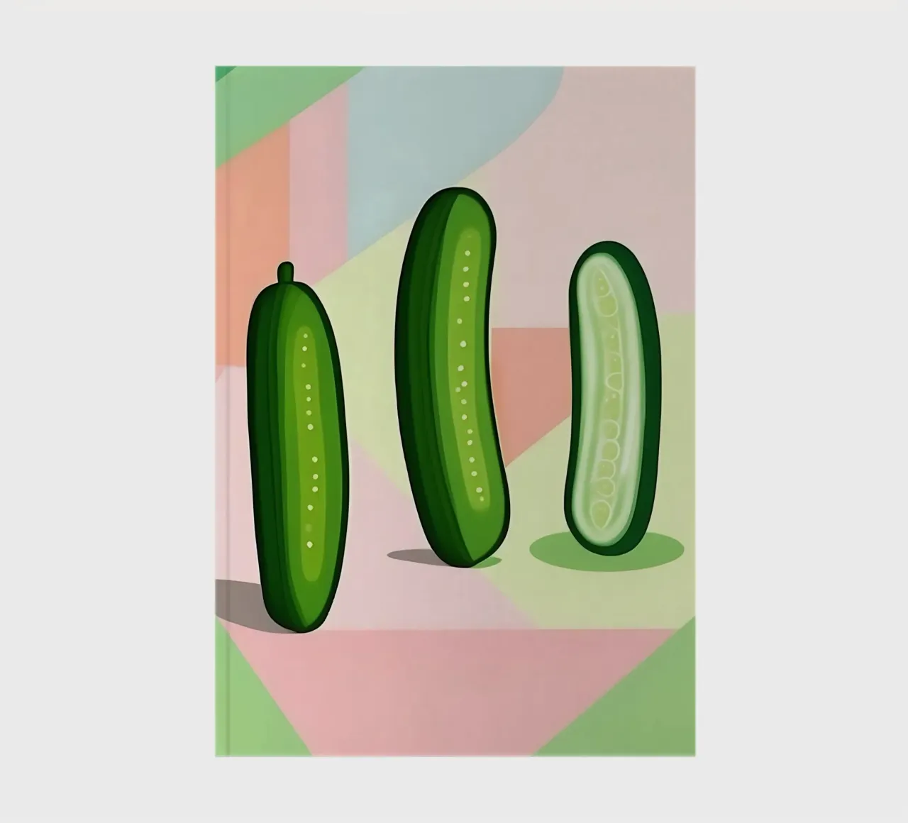Cucumber_Style_A_5 notebook by Pink- und LoveArt by LK