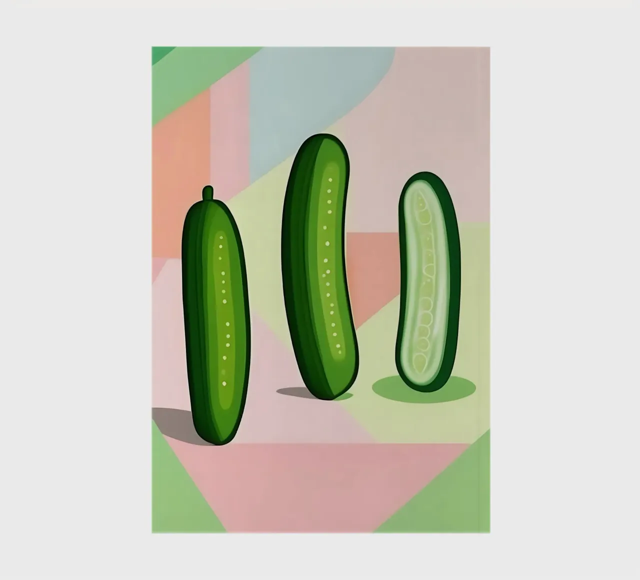 Cucumber_Style_A_5 notebook by Pink- und LoveArt by LK