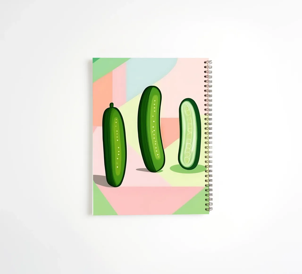 Concombre_Style_A_5 carnet à spirale de Pink- und LoveArt by LK
