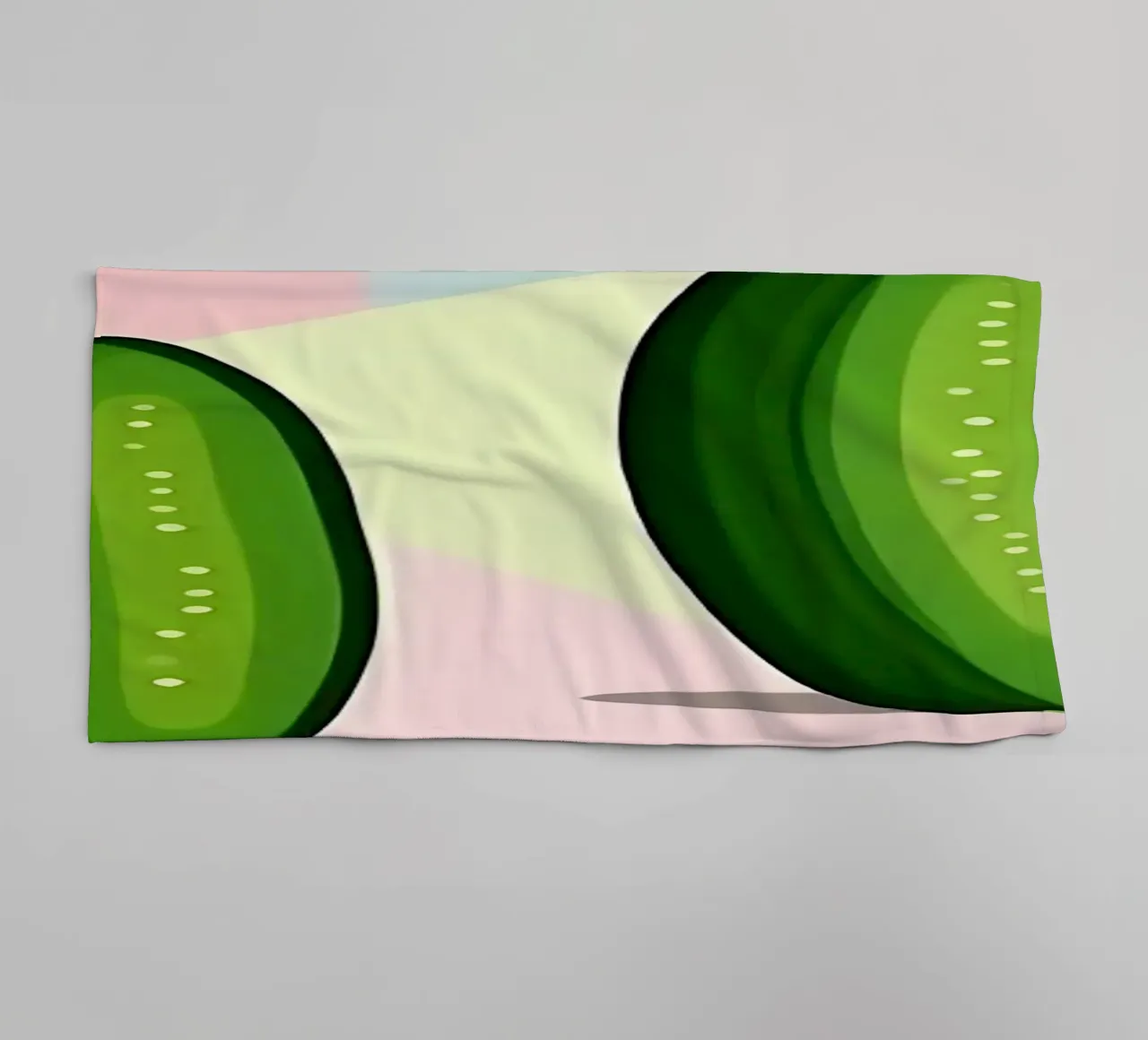 Cucumber_Style_A_5 towel by Pink- und LoveArt by LK