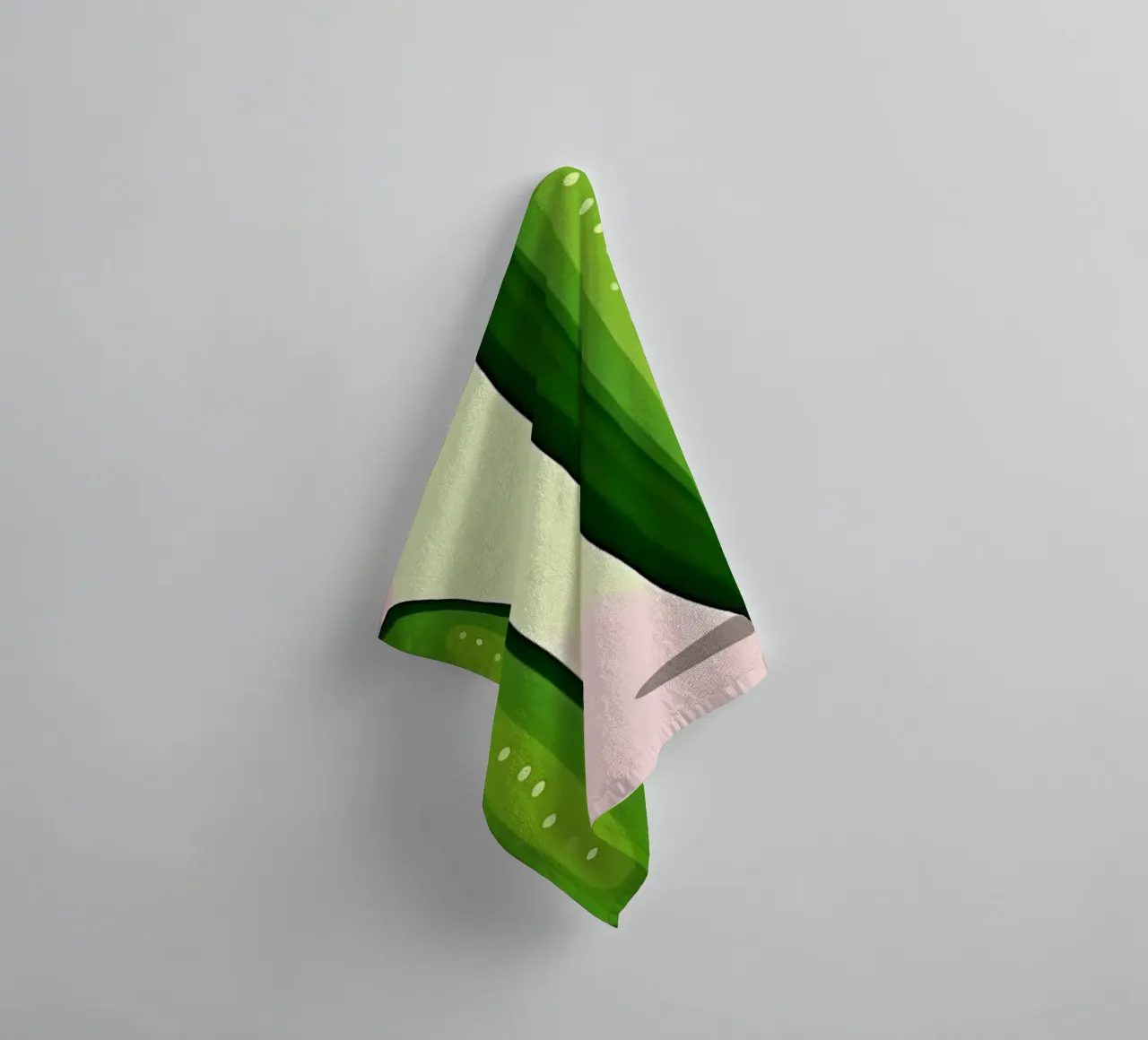 Cucumber_Style_A_5 towel by Pink- und LoveArt by LK