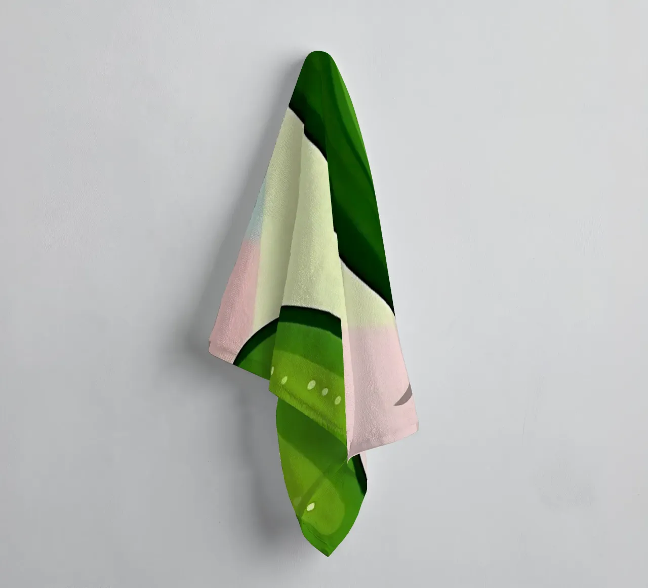 Cucumber_Style_A_5 towel by Pink- und LoveArt by LK
