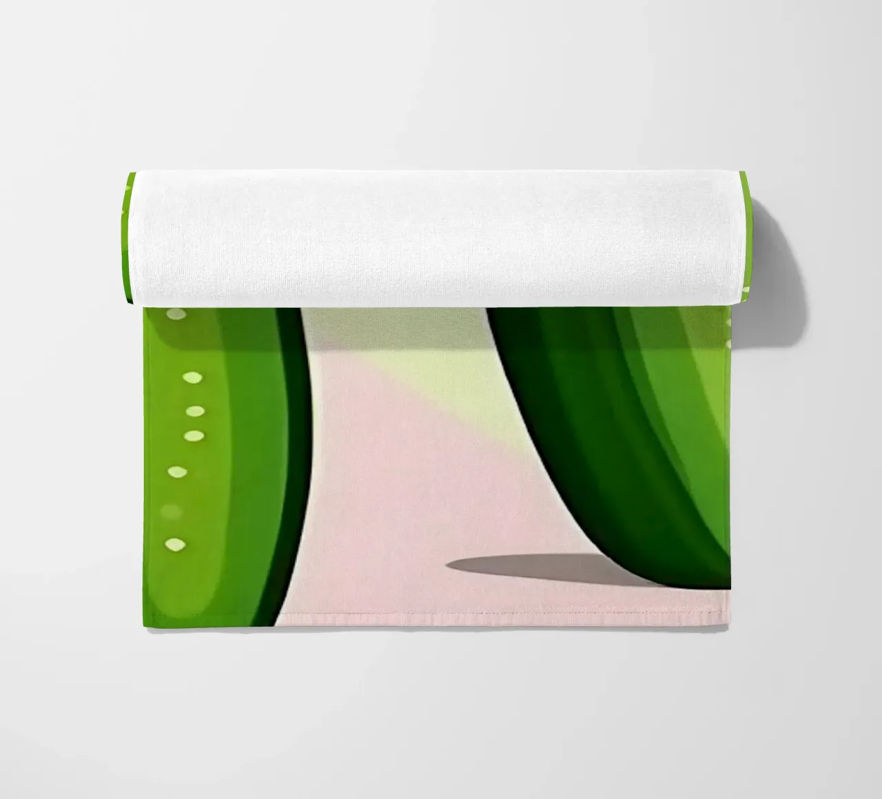 Cucumber_Style_A_5 beach towel by Pink- und LoveArt by LK
