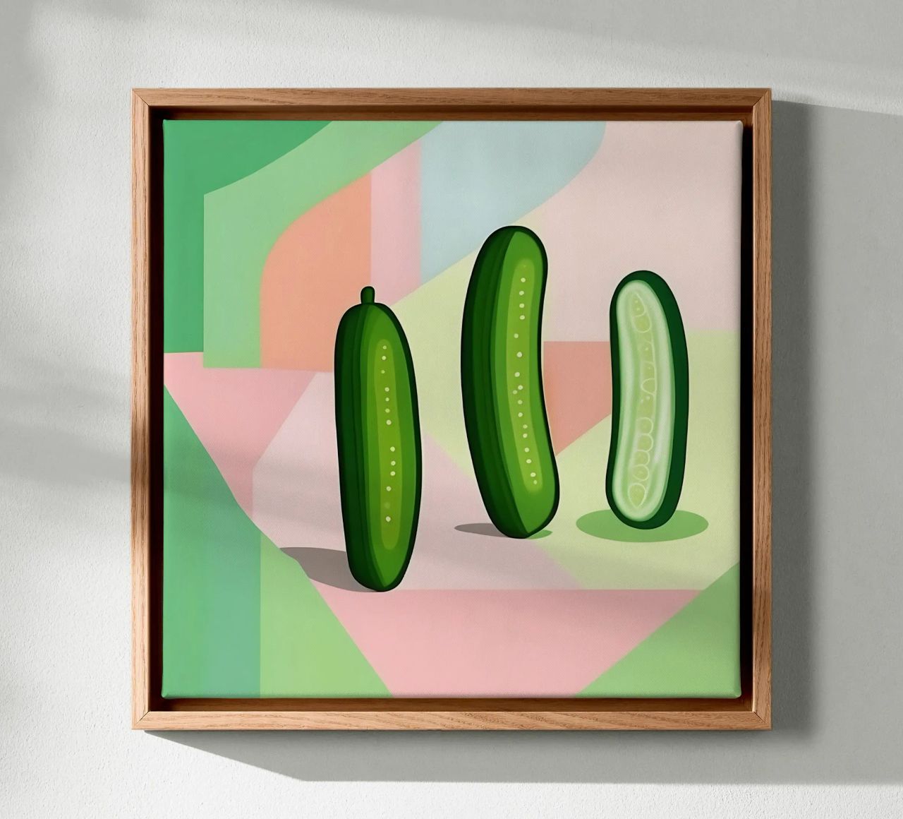 Cucumber_Style_A_5 canvas by Pink- und LoveArt by LK