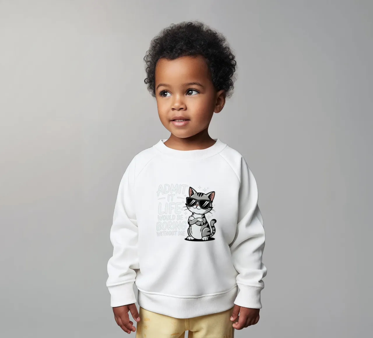 Admit it, life would be boring without me Baby Sweatshirt von edsonramosart