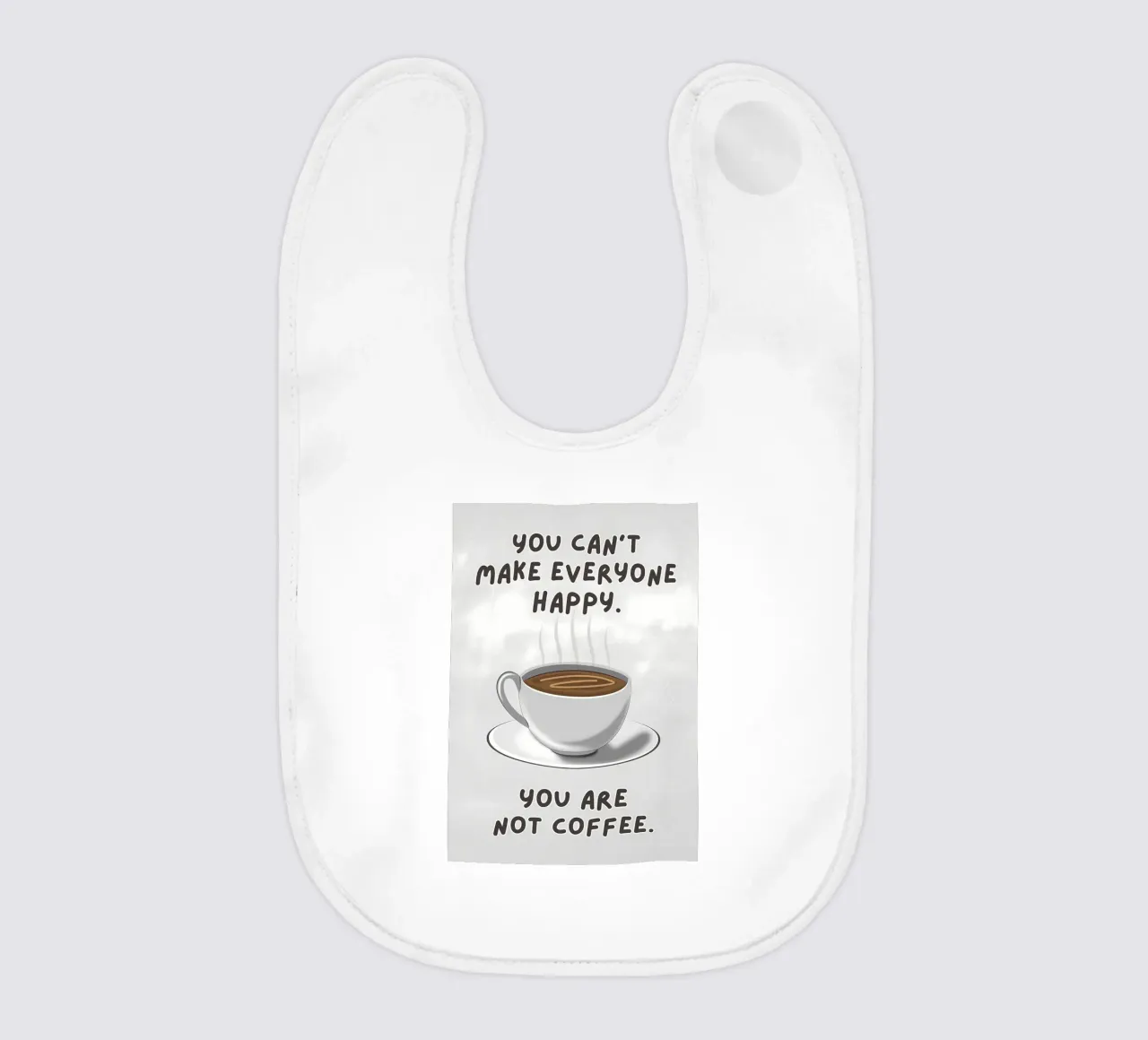 Funny Coffee Humor Quote baby bib by Bartosz Powalka