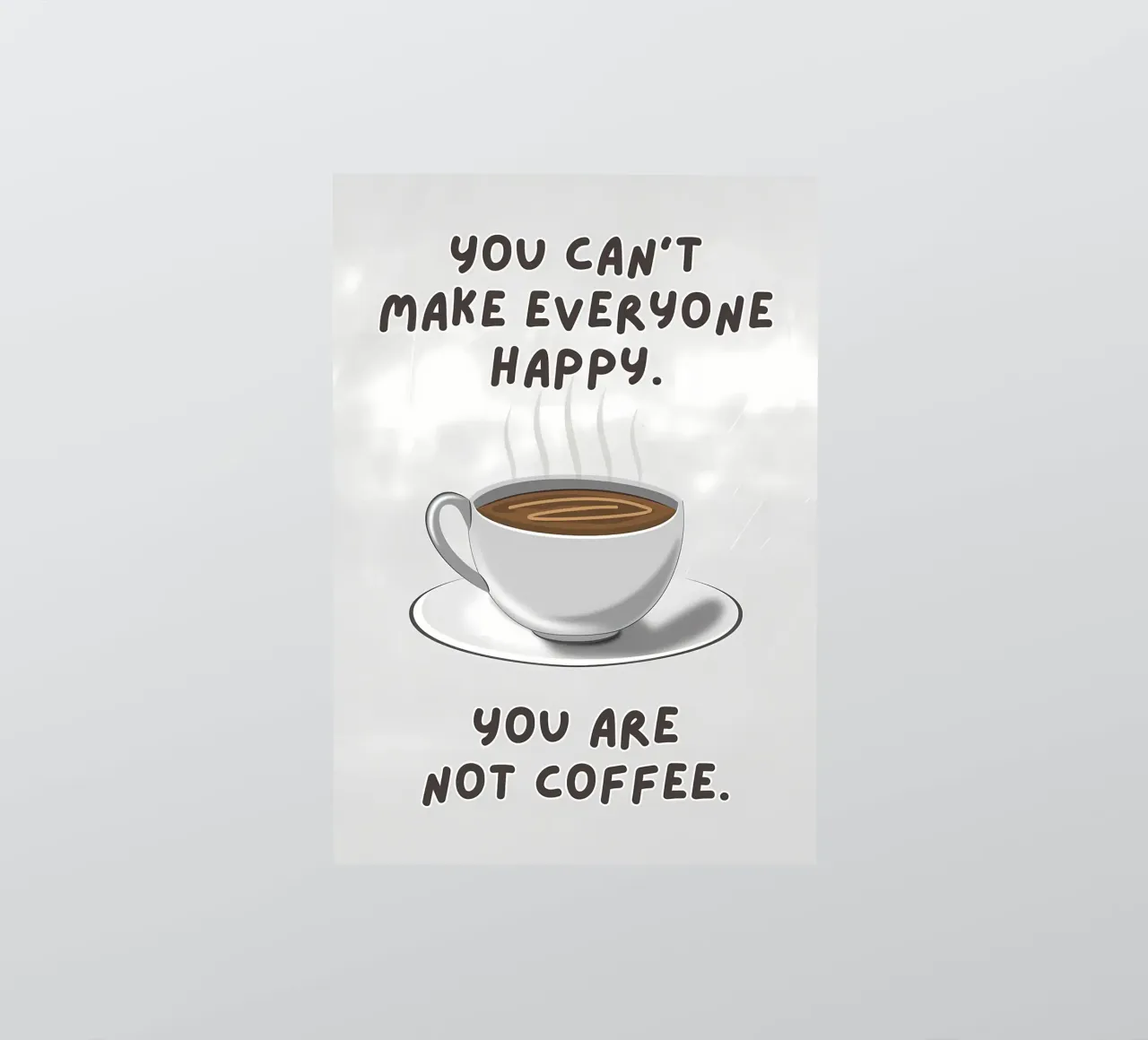 Funny Coffee Humor Quote sticker by Bartosz Powalka