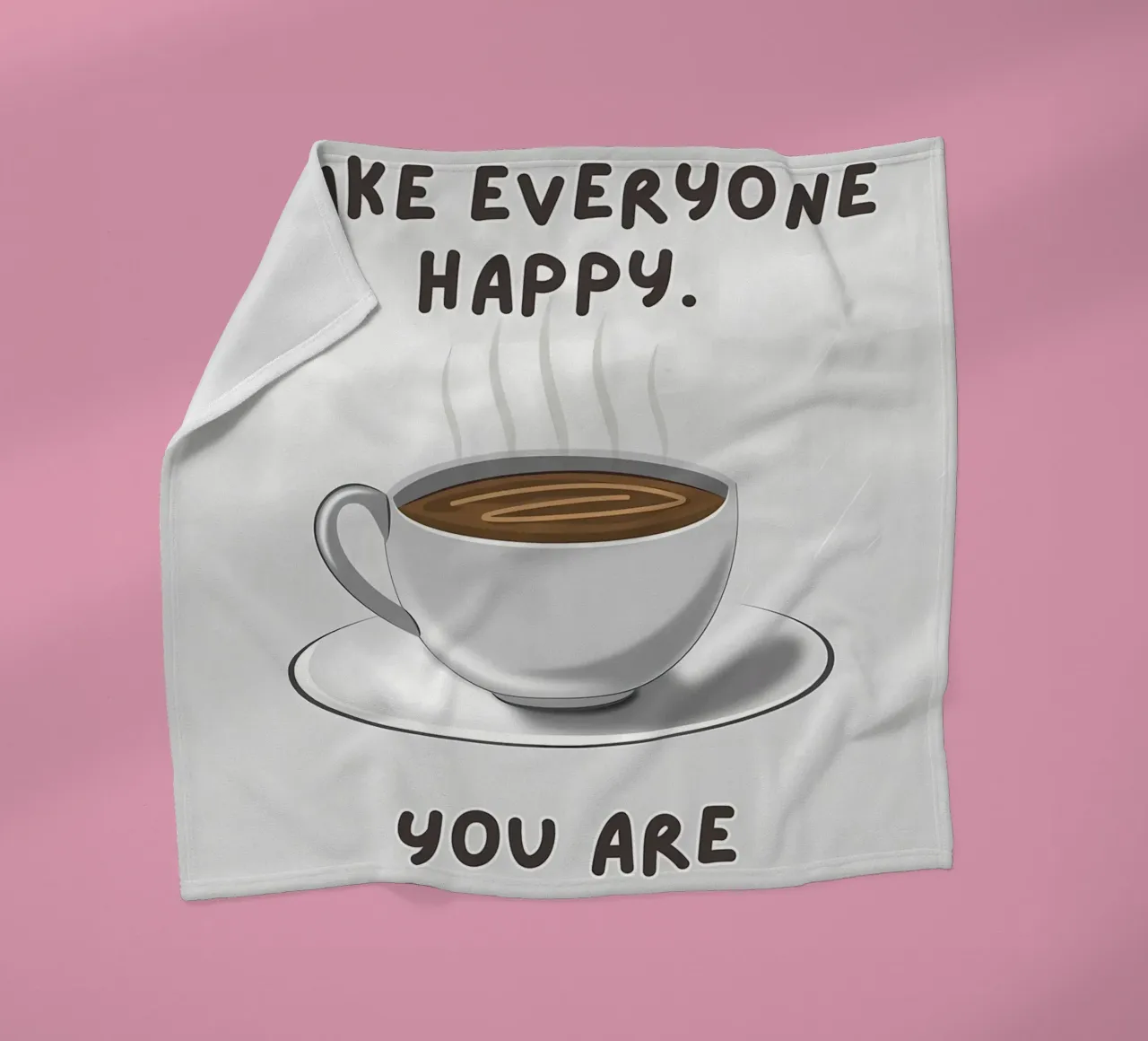 Funny Coffee Humor Quote fleece blanket by Bartosz Powalka
