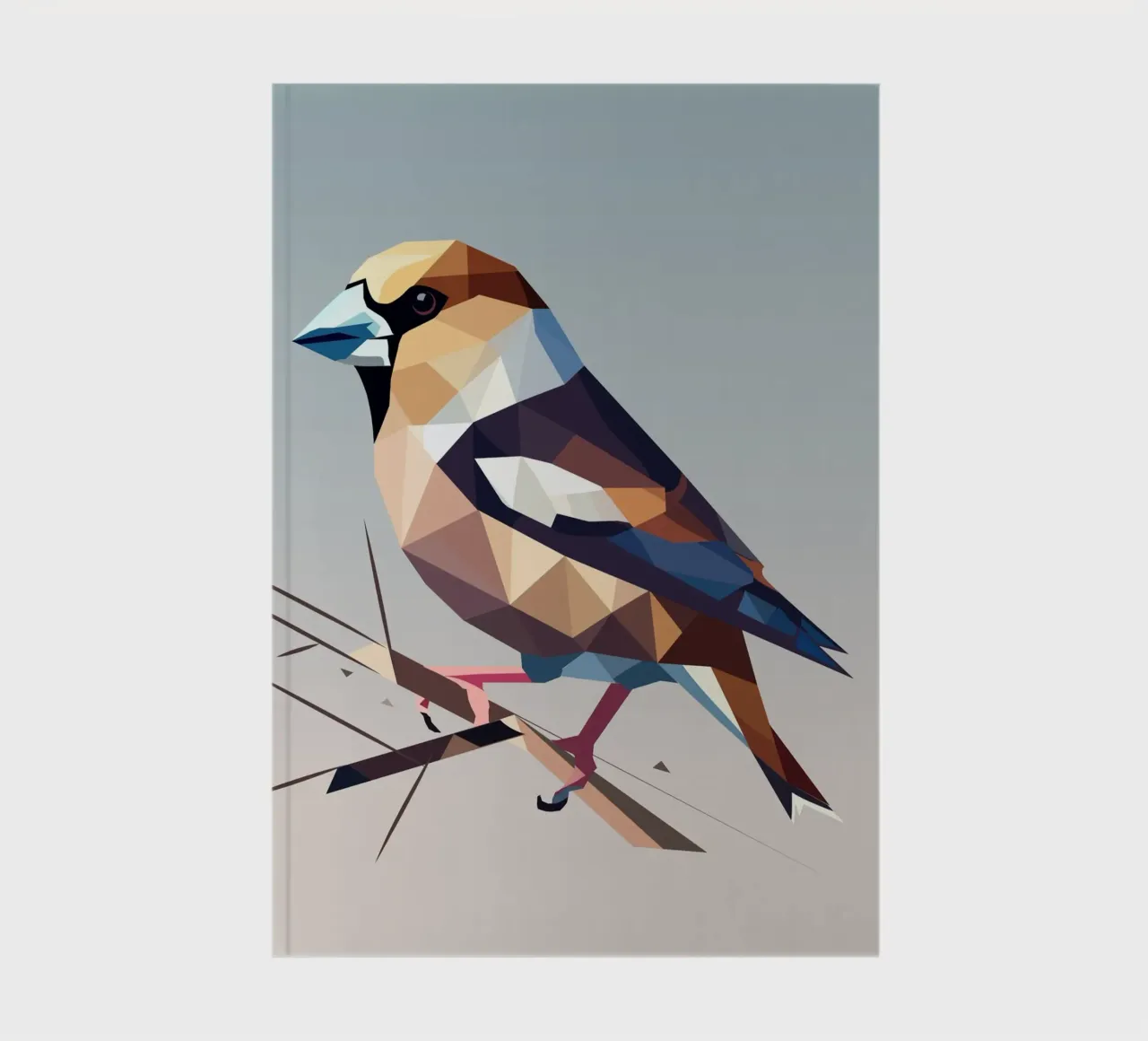 Kernbeißer - nature's play of colours in modern form notebook by namosh