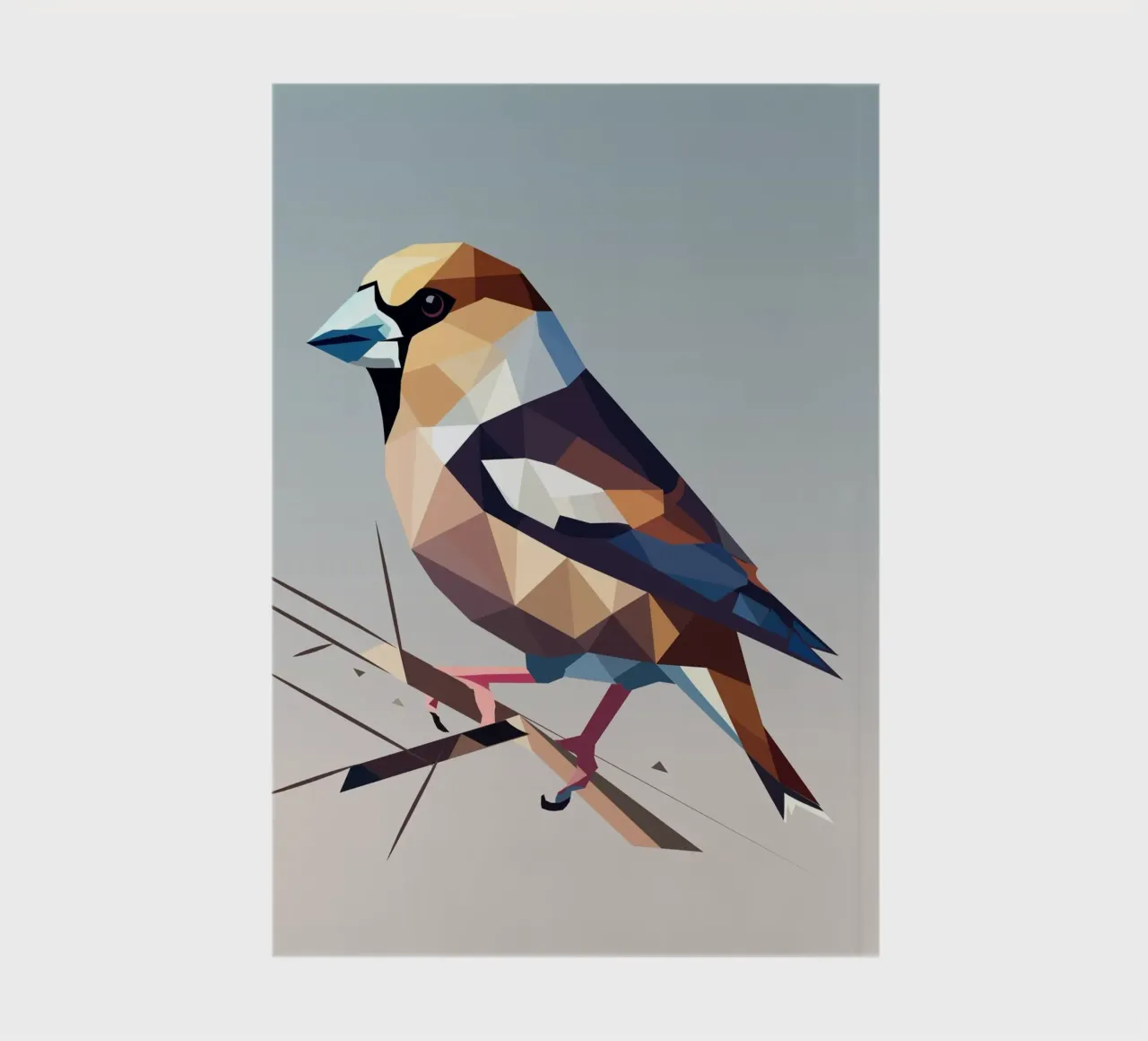 Kernbeißer - nature's play of colours in modern form notebook by namosh