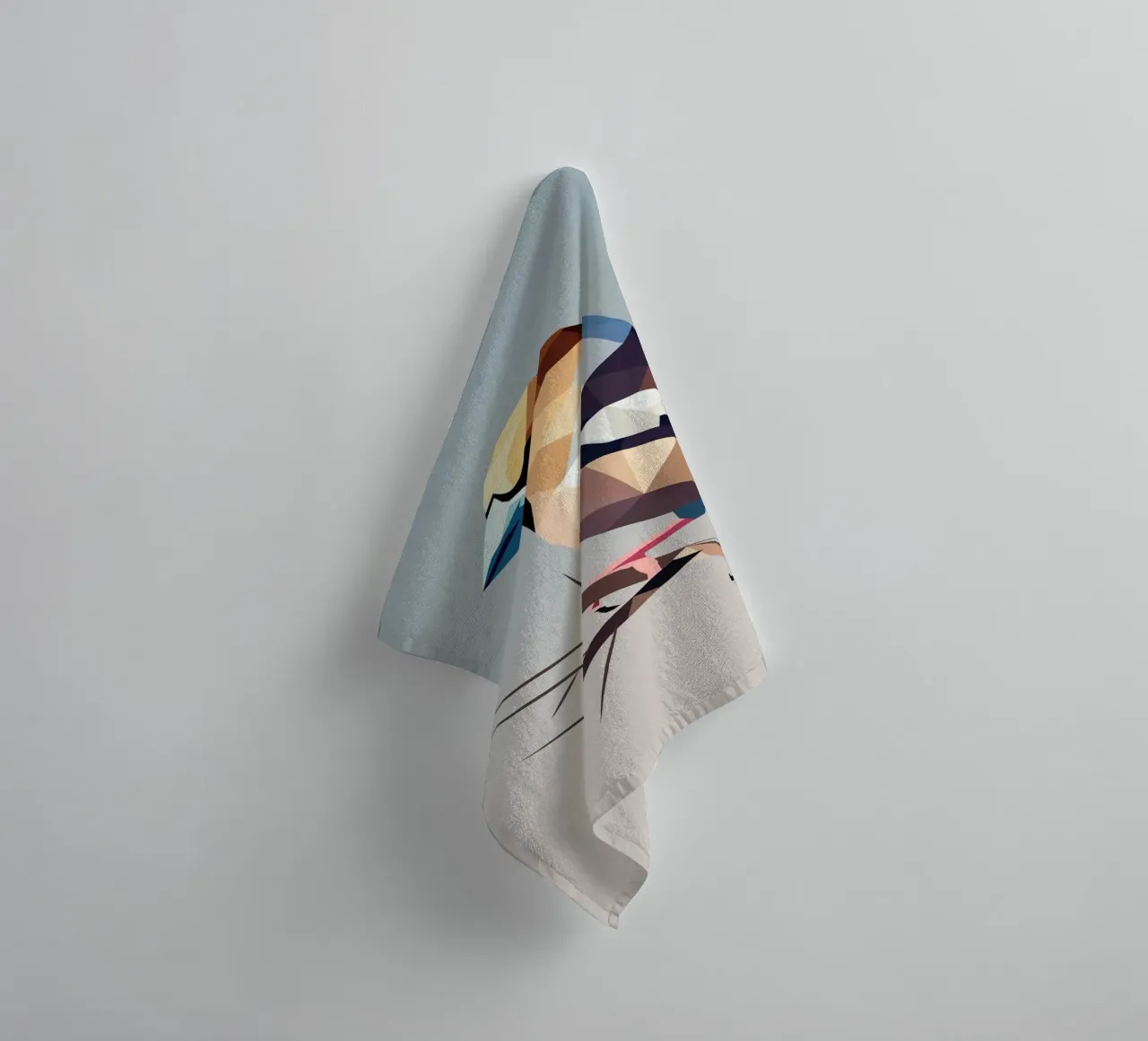 Kernbeißer - nature's play of colours in modern form towel by namosh