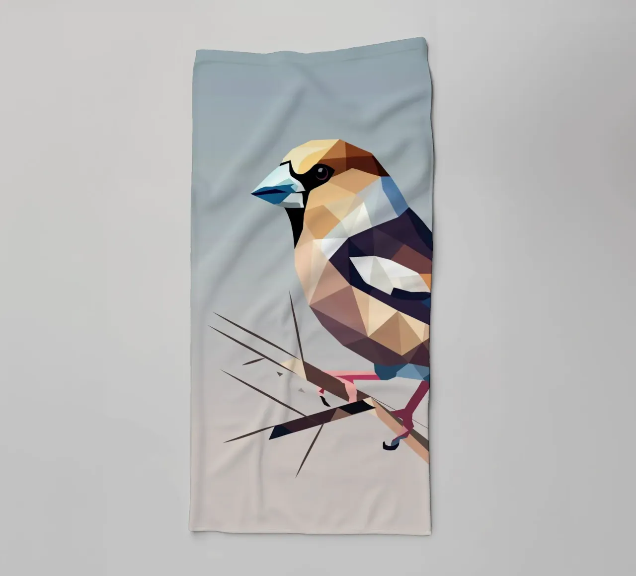 Kernbeißer - nature's play of colours in modern form towel by namosh