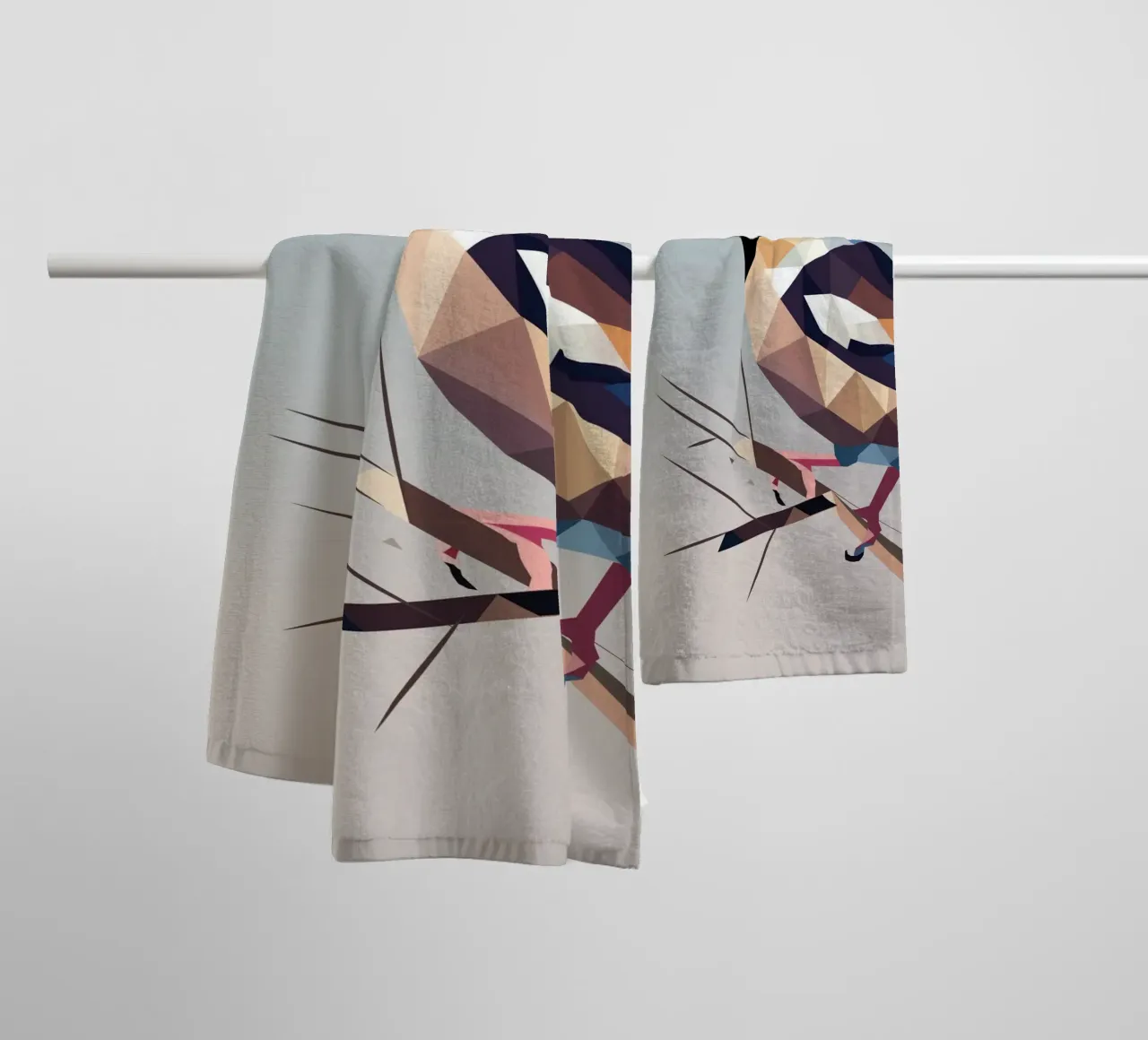Kernbeißer - nature's play of colours in modern form towel by namosh