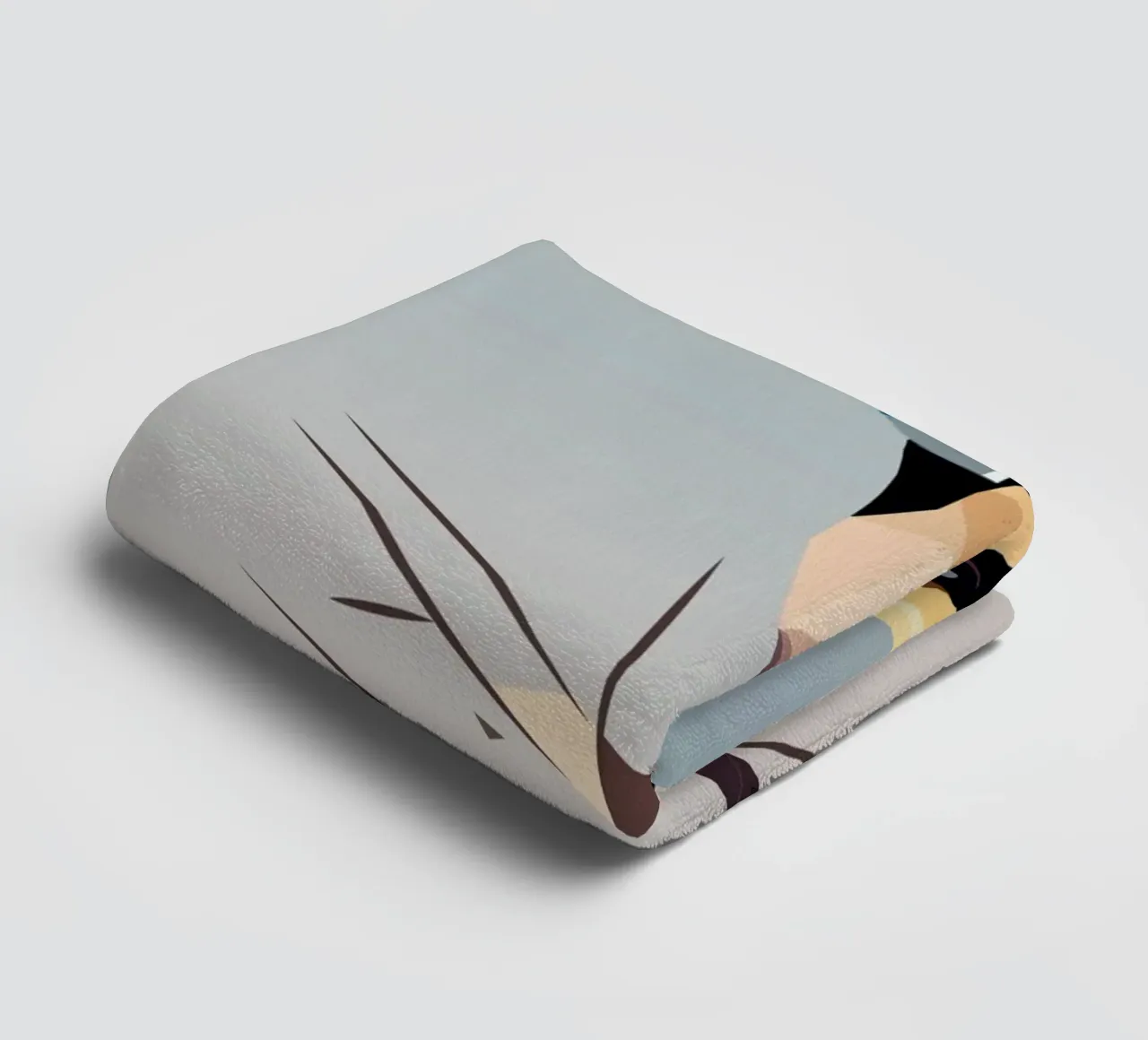 Kernbeißer - nature's play of colours in modern form towel by namosh