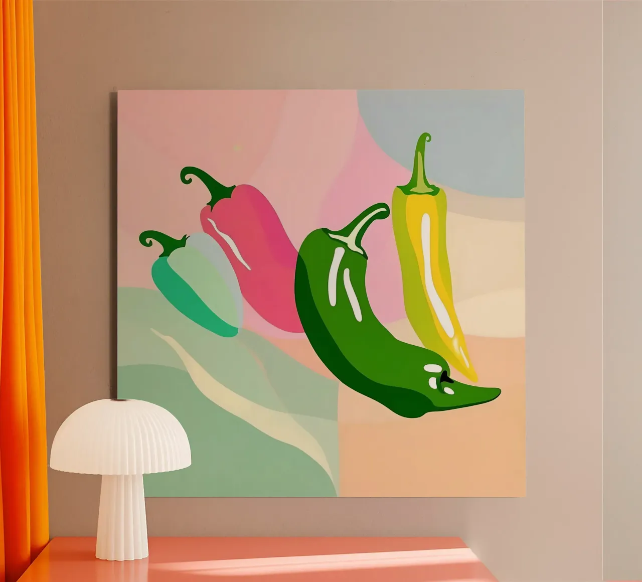 Paprika_Stil_A_1 alluminio dibond da Pink- und LoveArt by LK