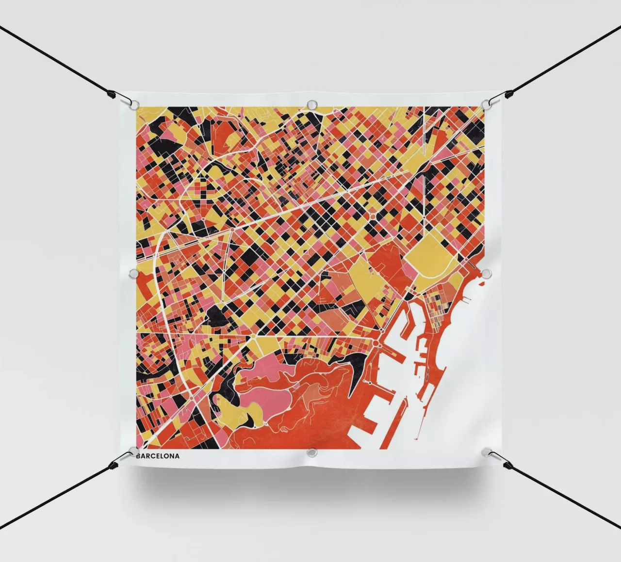 Barcelona II pvc cover by The Cartography Collection