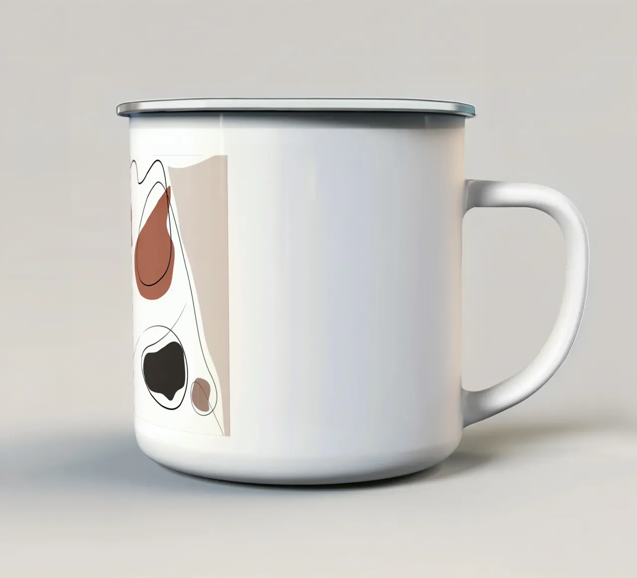 ASTRATTO ORGANICO 58A tazza in smalto da Aiden Garcia