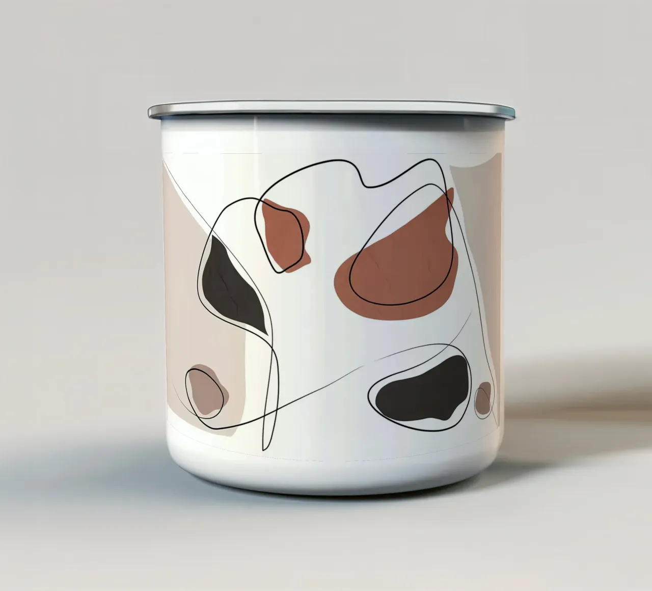 ASTRATTO ORGANICO 58A tazza in smalto da Aiden Garcia